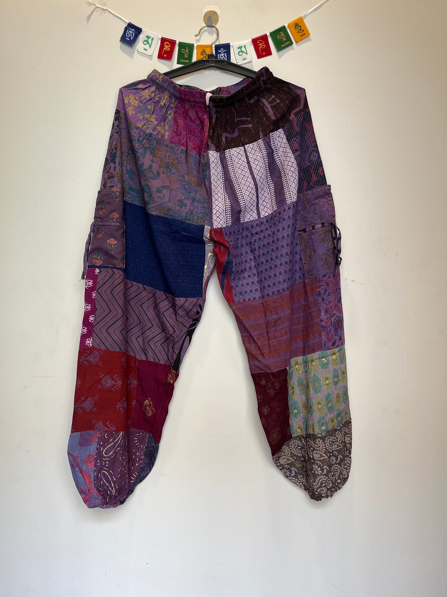 Patchwork Pants - Purple