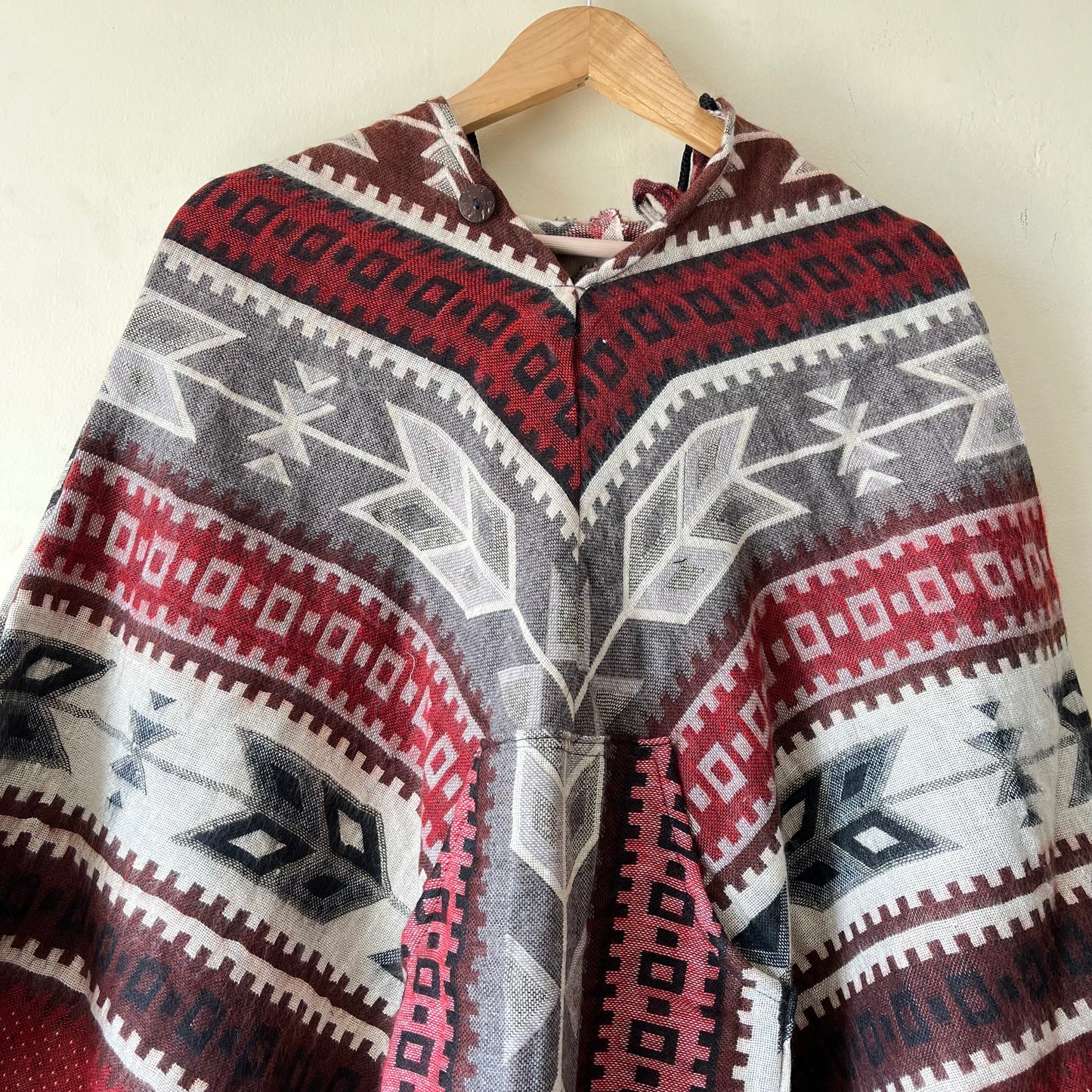 Pahadi Printed Poncho With Hood
