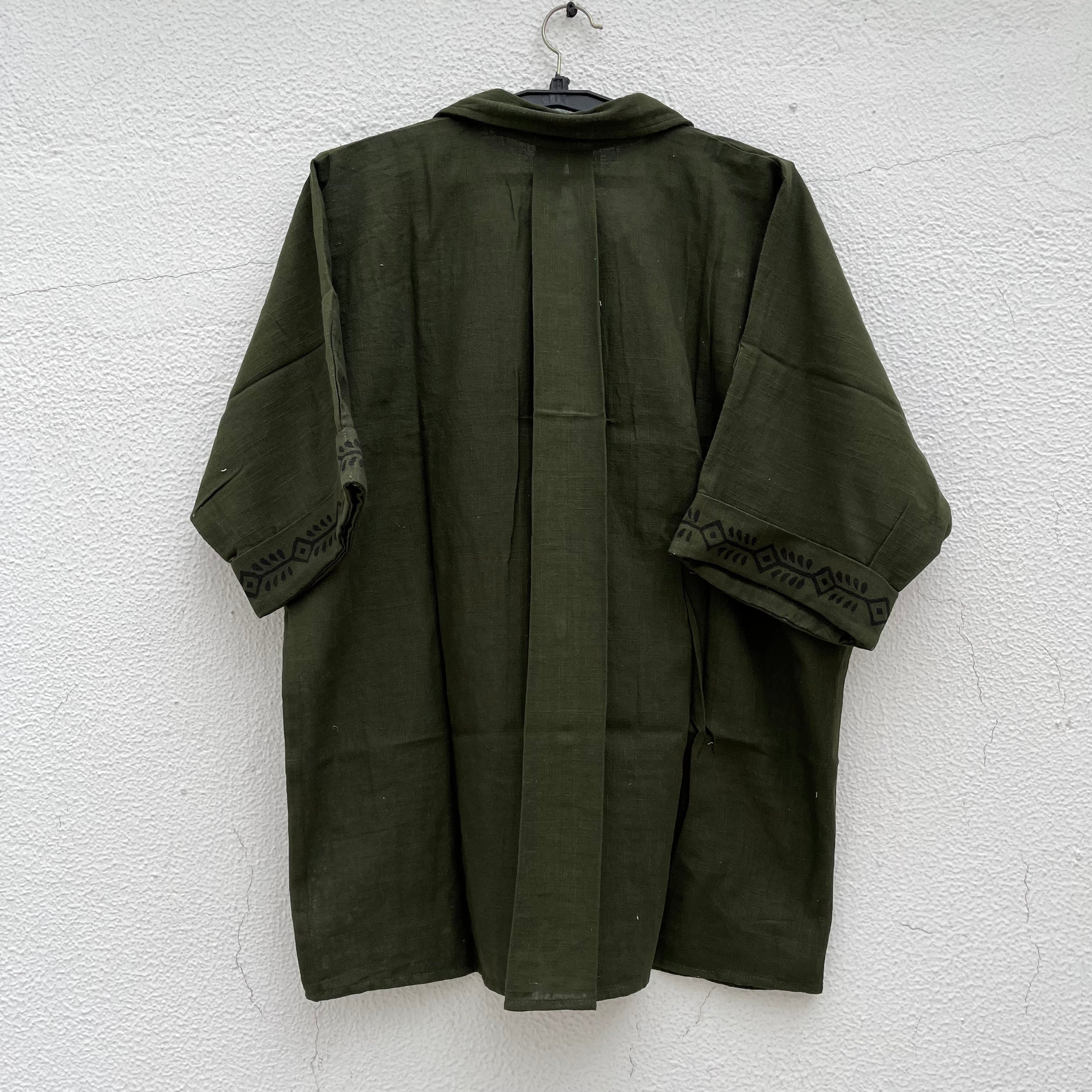 Rahgir Cotton Unisex Shirt 2.0 - Forest Green