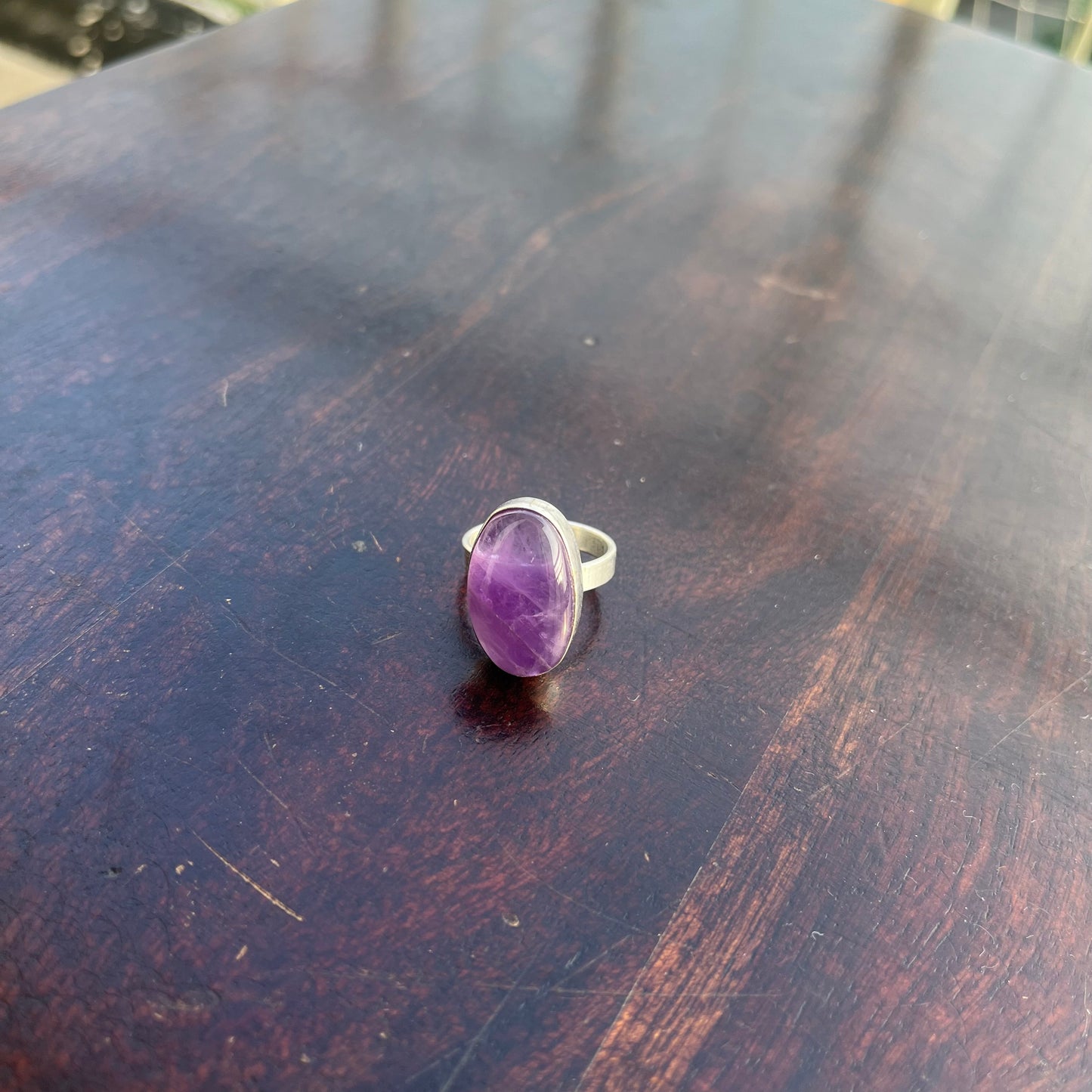 Amethyst Adjustable Ring