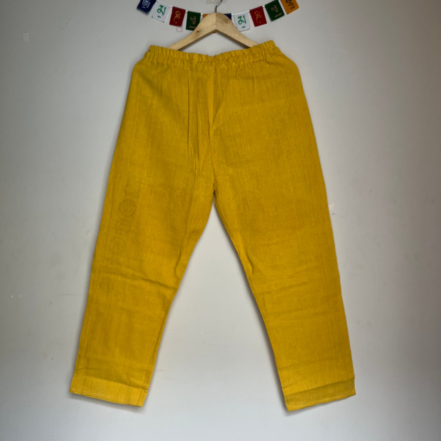 7 Chakra Pants b&w - Yellow