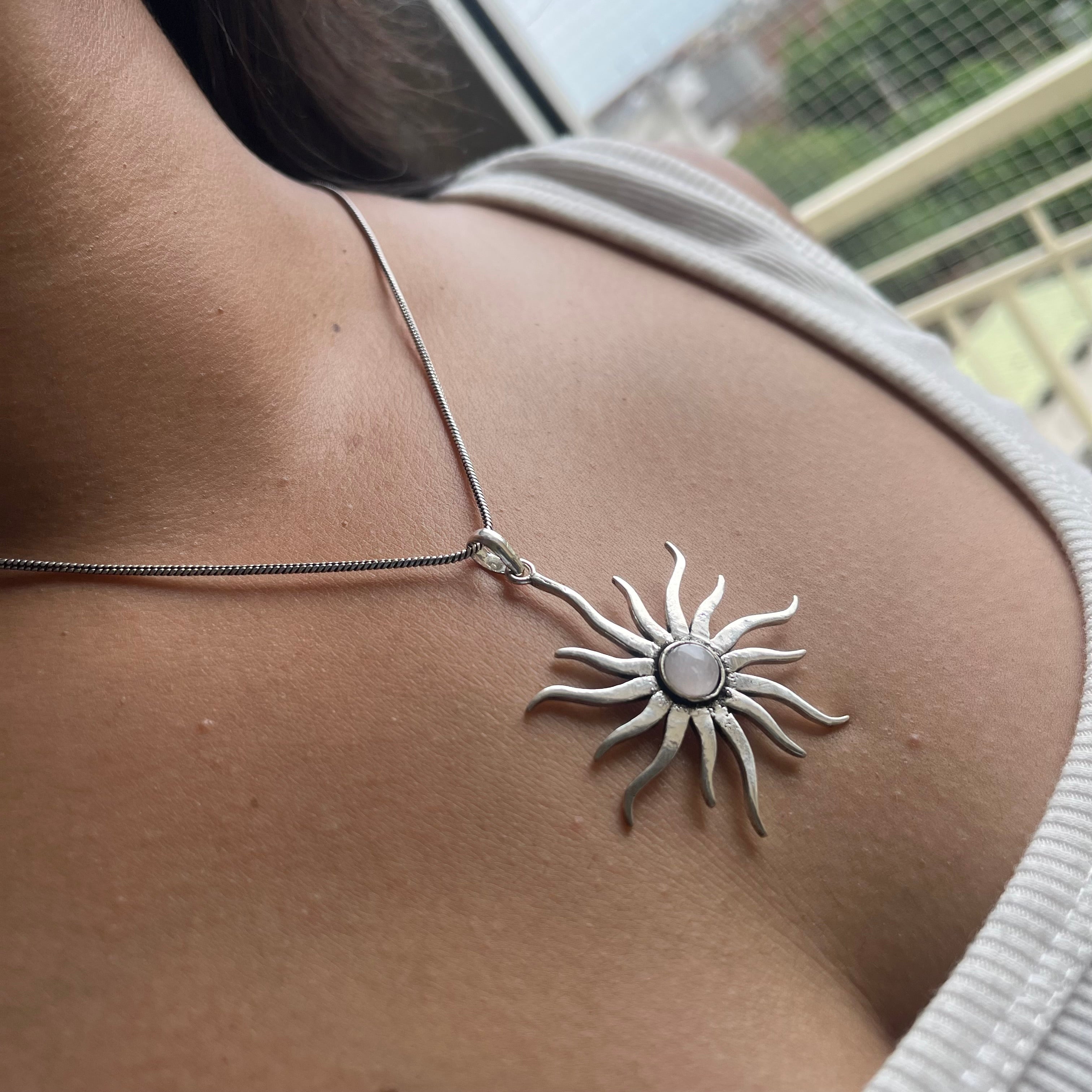 Sun Pendant & Chain
