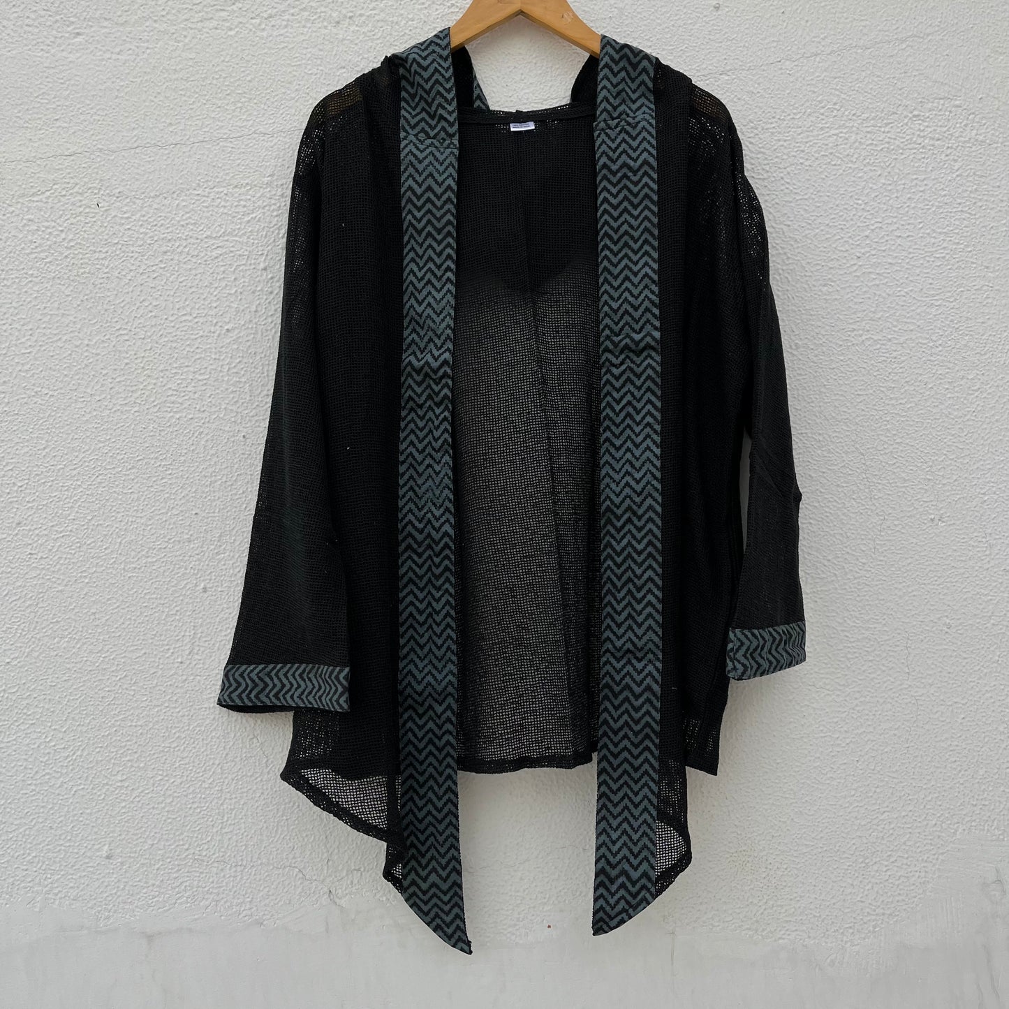 Kabira Cotton Shrug - Midnight Black