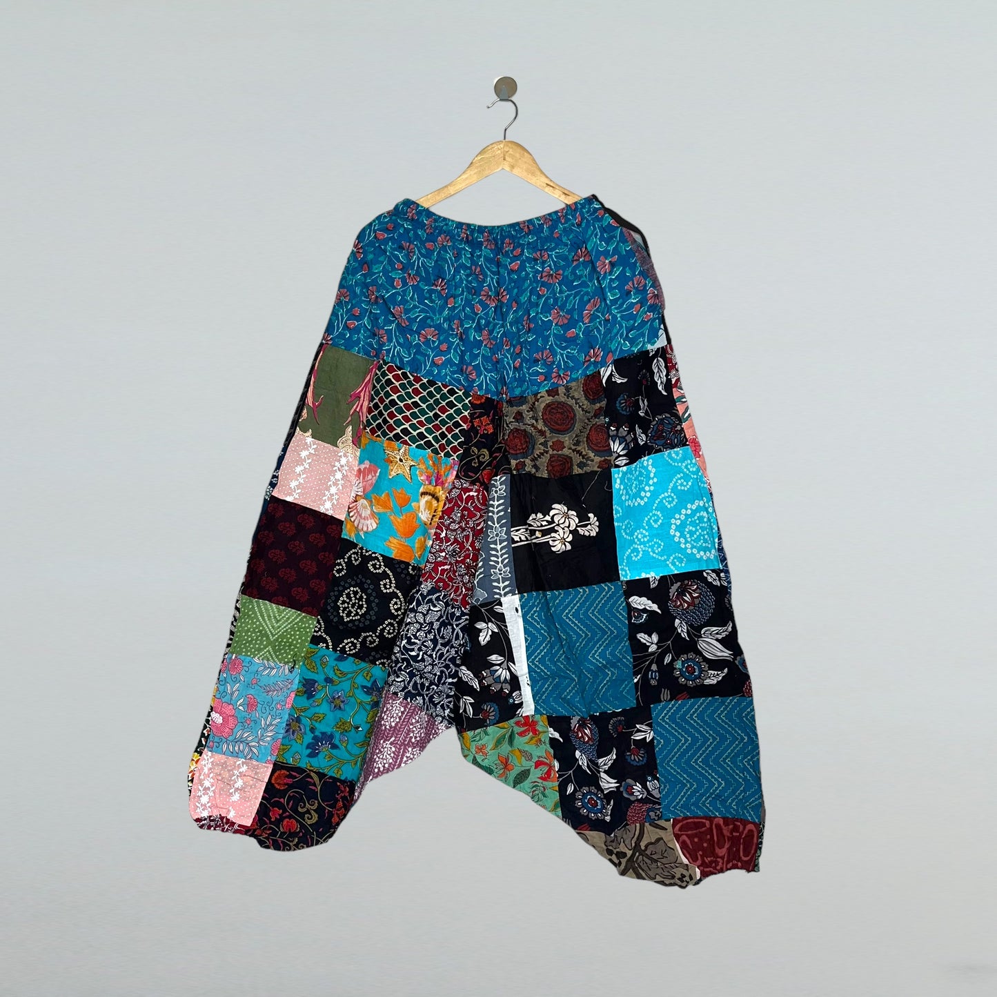 Patchwork Harem Pants