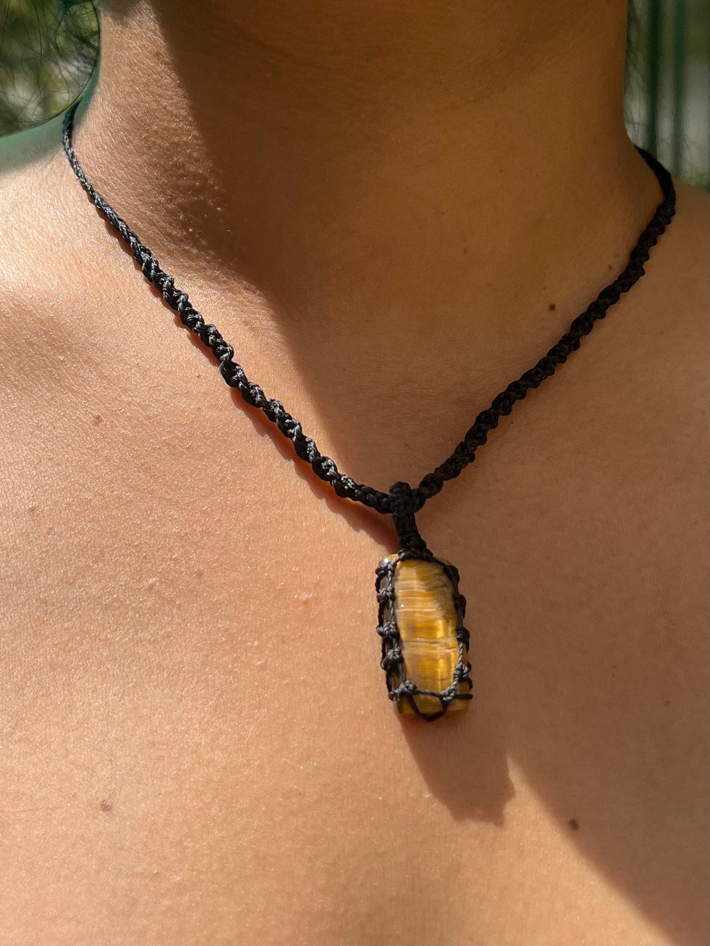 Tiger Eye Gemstone Necklace