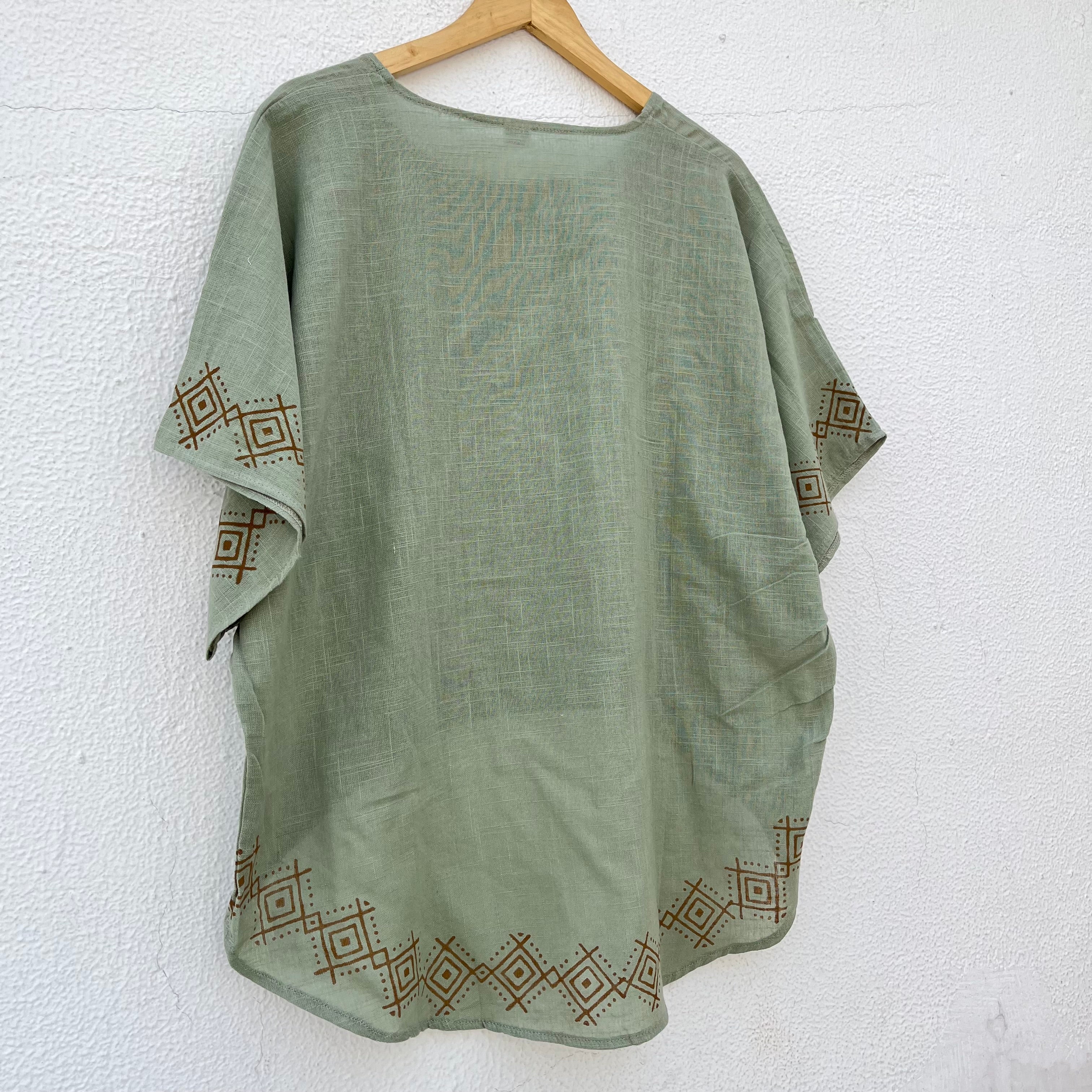 Aawara Cotton Top- Sage Green