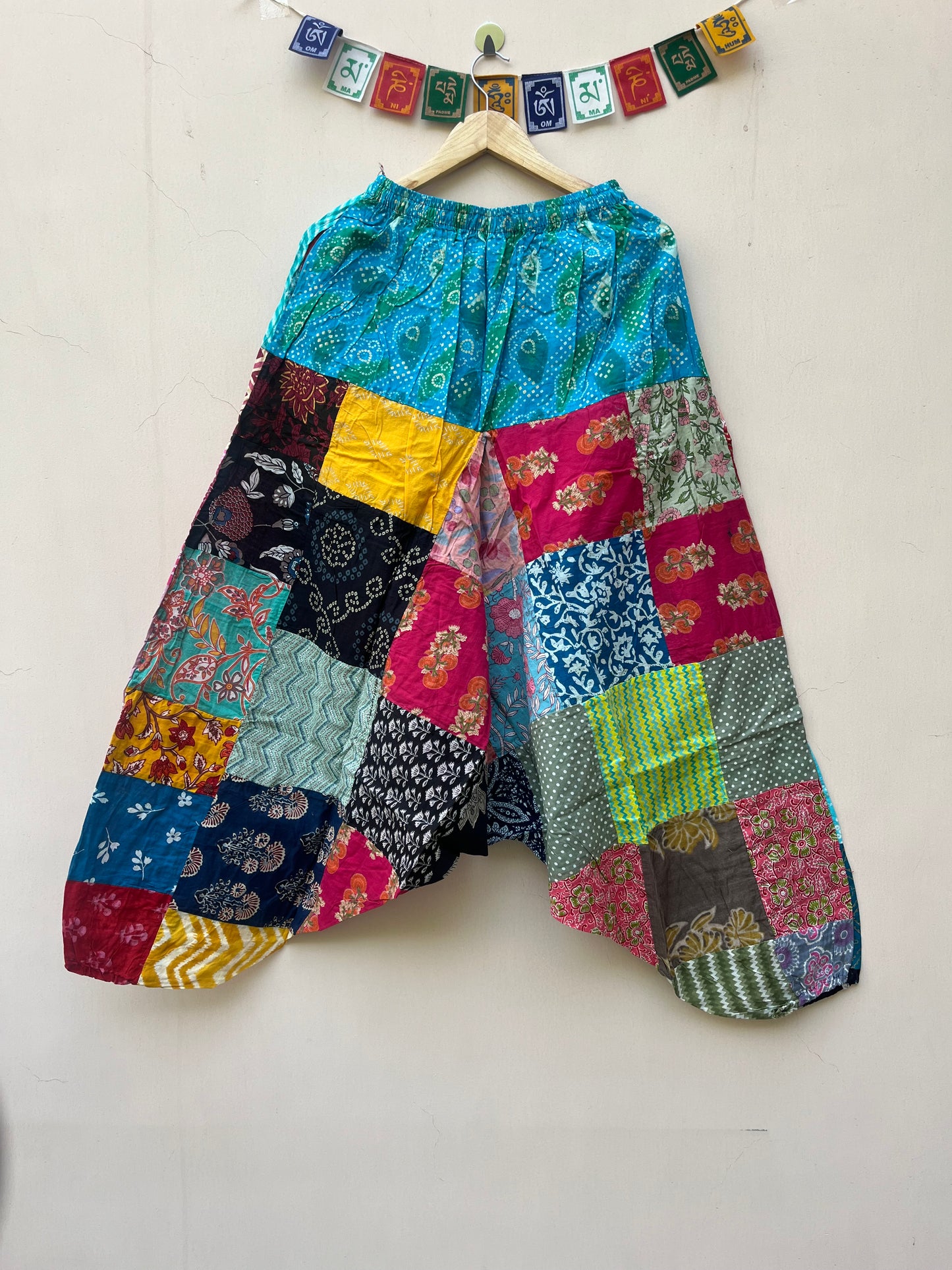 Patchwork Harem Pants