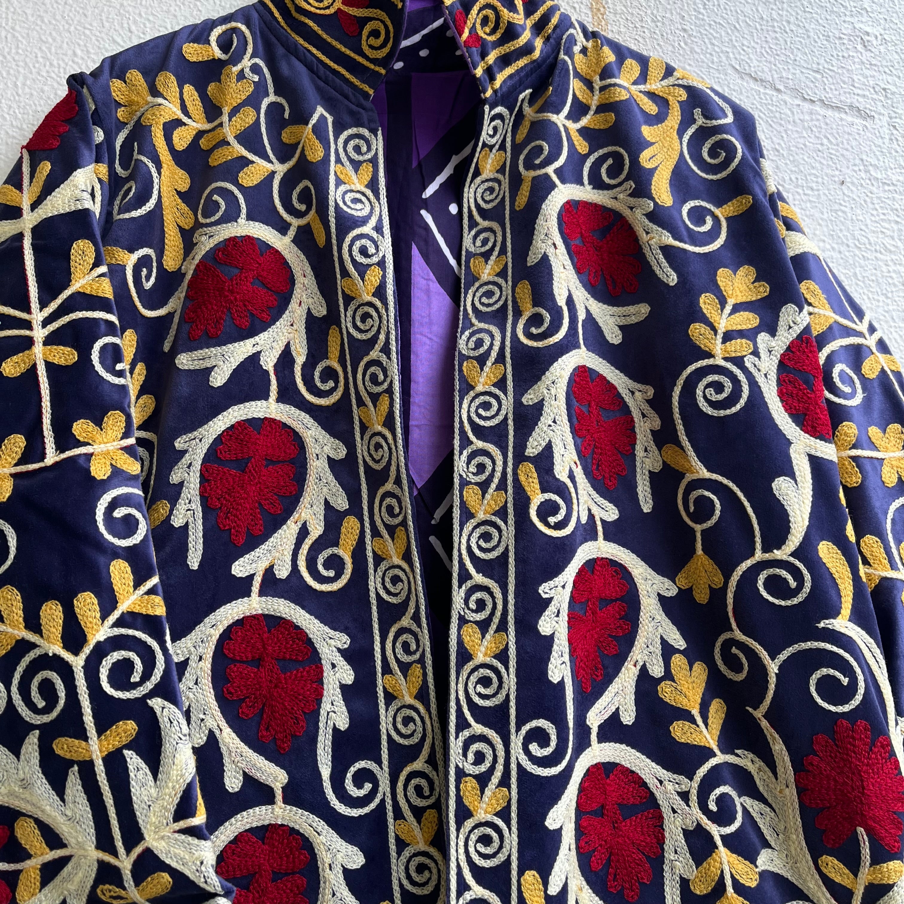 Jaipuri Thread Velvet Jacket