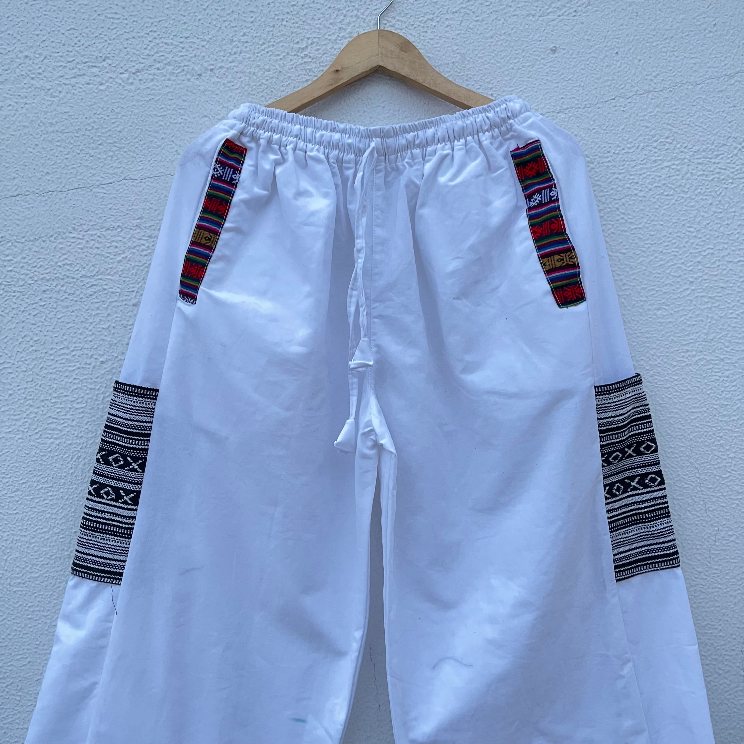 Pahadi Boho Pants - White