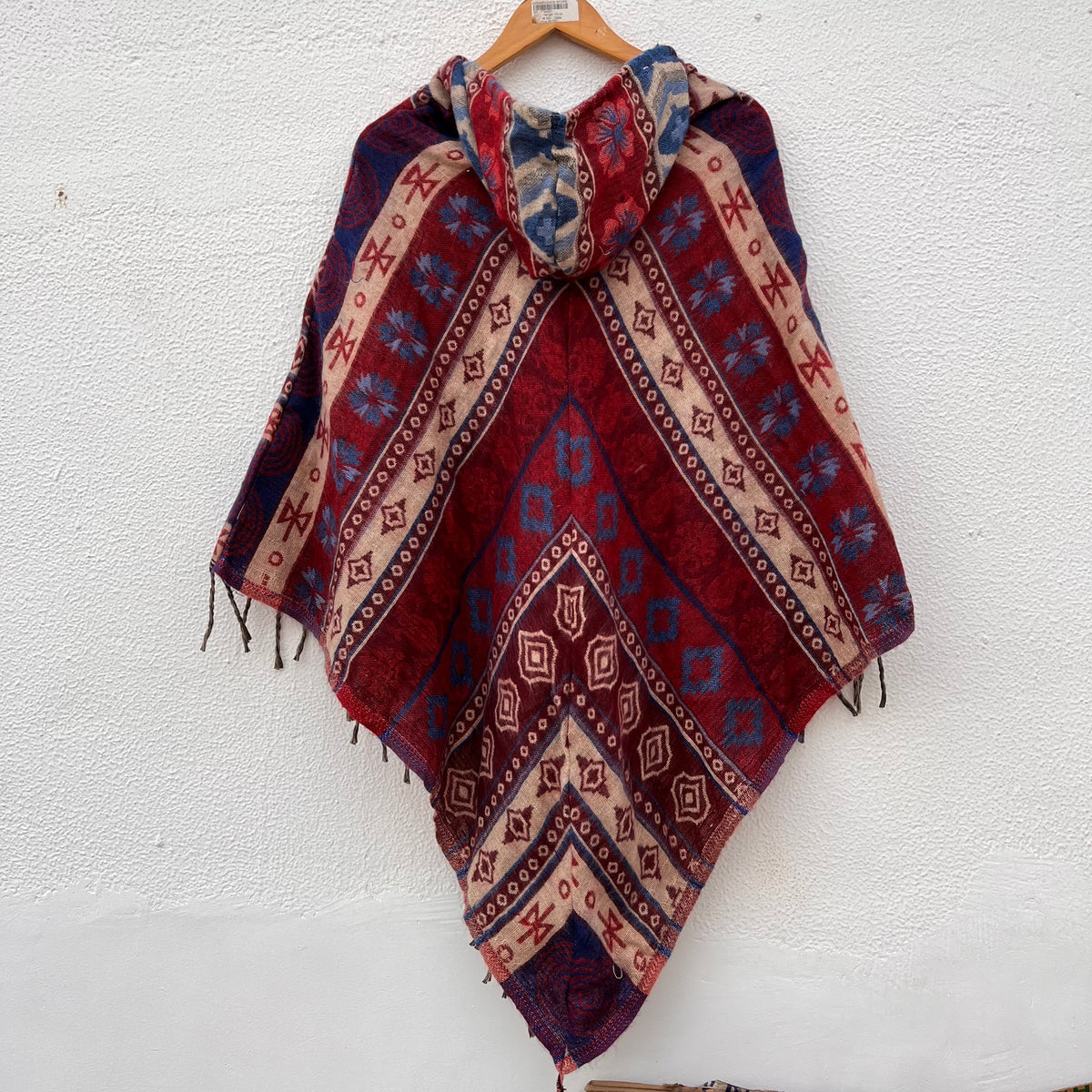 Pahadi Printed Poncho With Hood