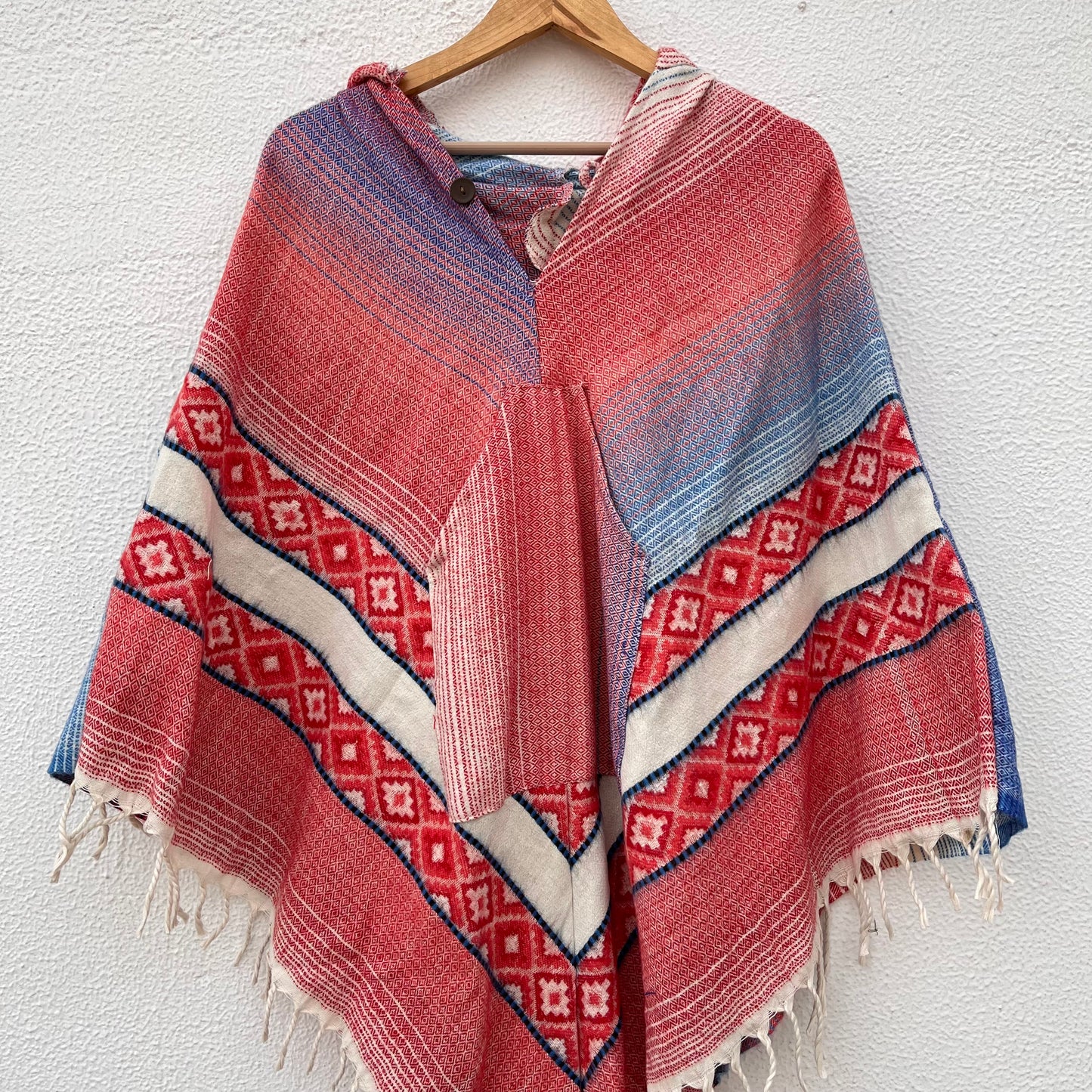 Pahadi Printed Poncho With Hood