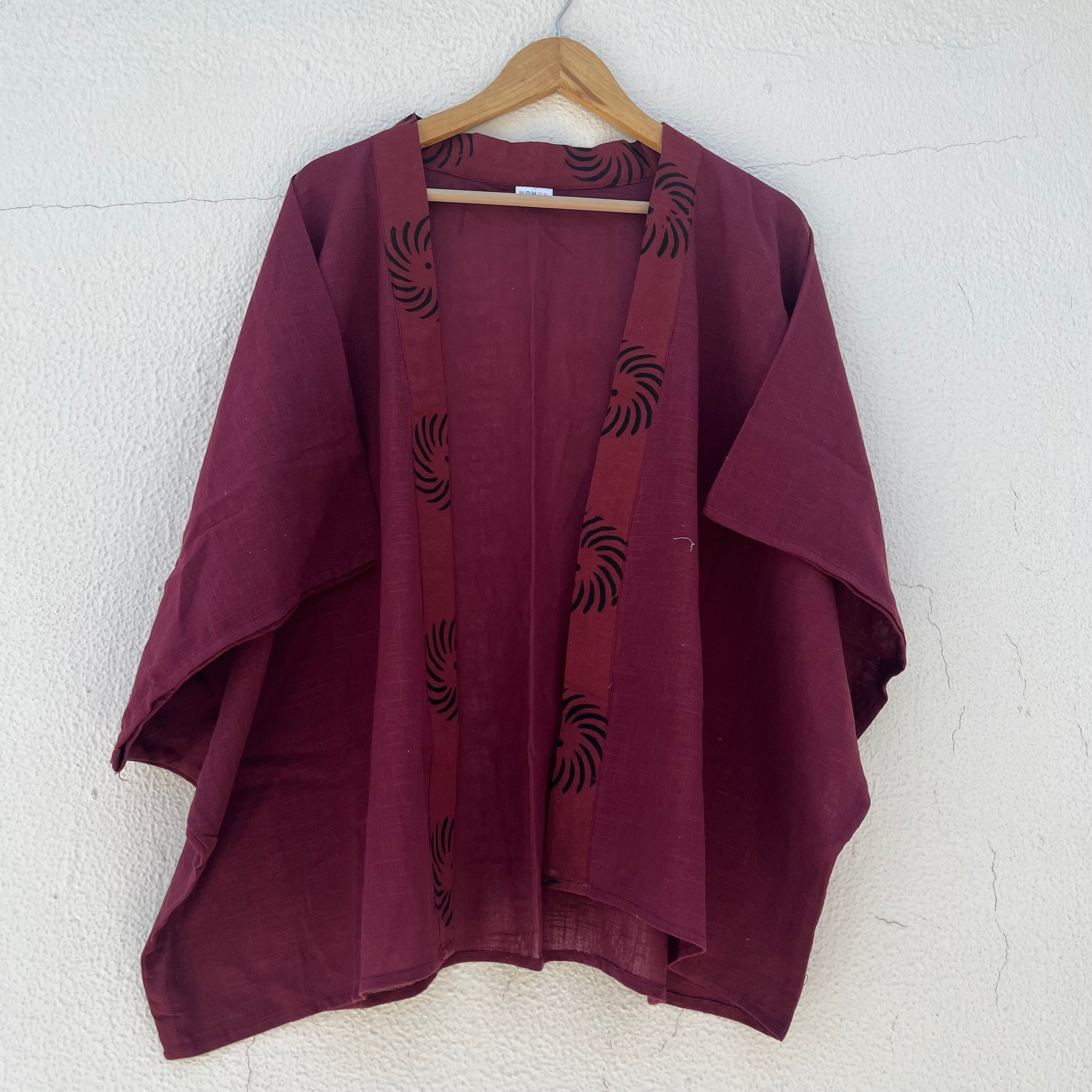 Arika Cotton Shrug- Berry Wine