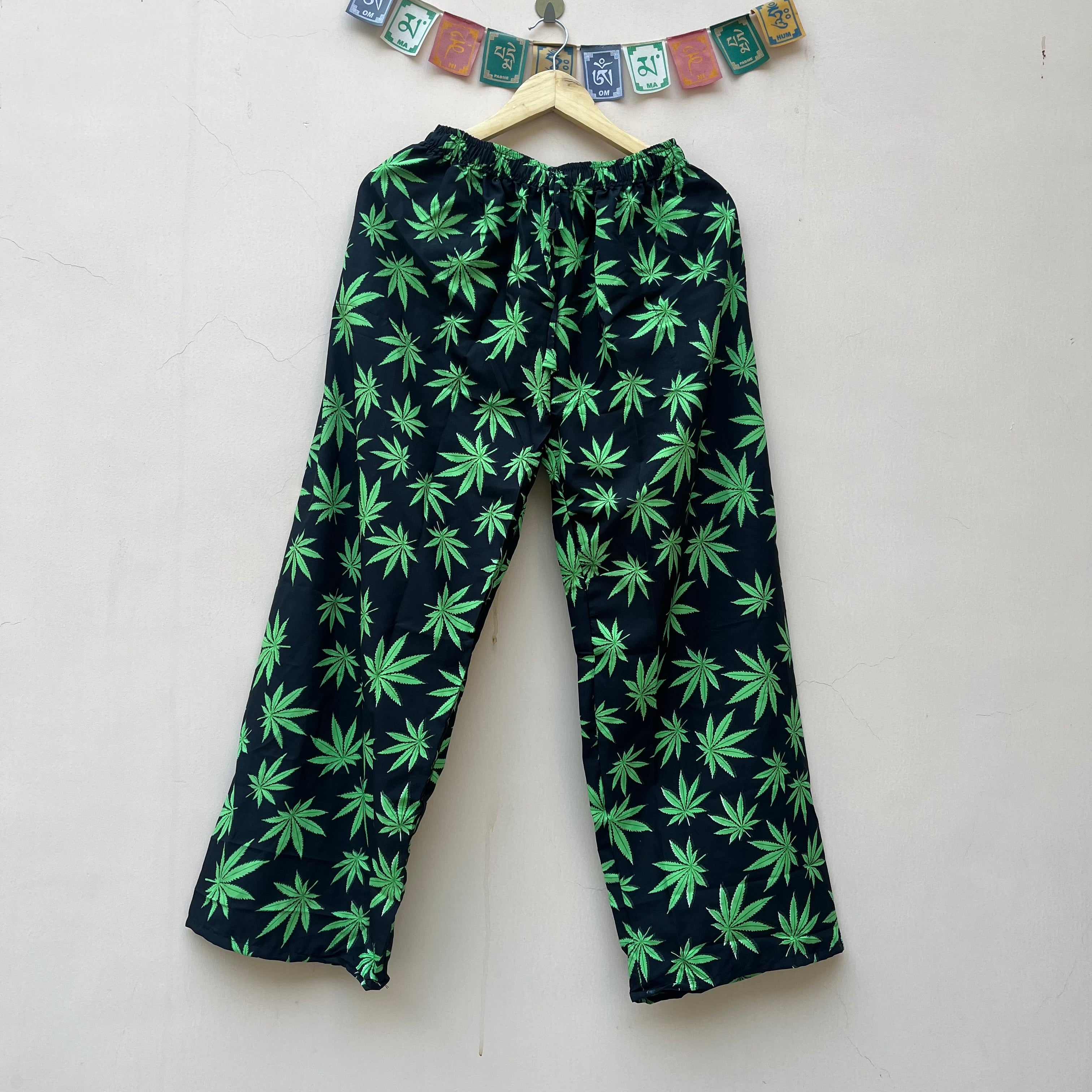 Hemp Leaf Pants - Green