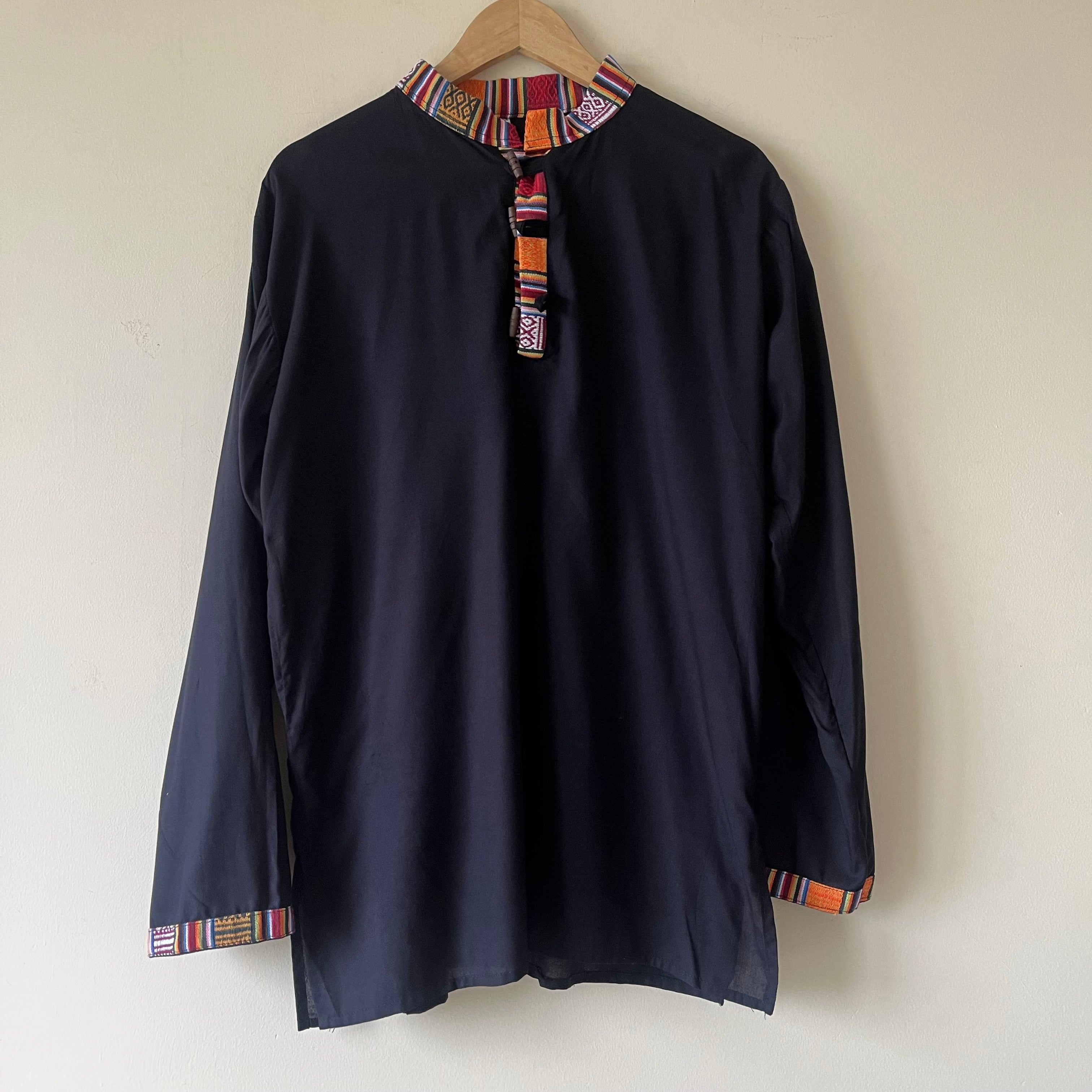 Nepali Kurta - Black