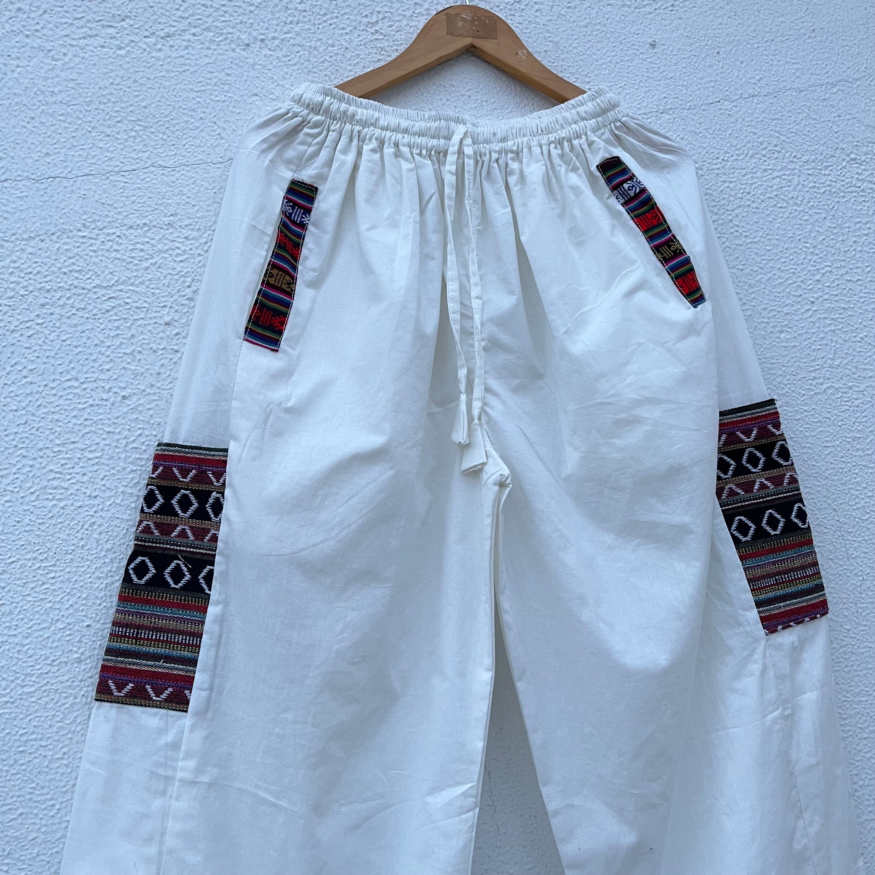 Pahadi Boho Pants - Cream
