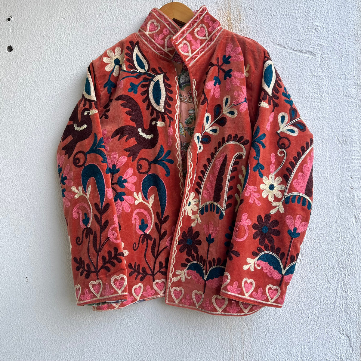 Jaipuri Thread Velvet Jacket