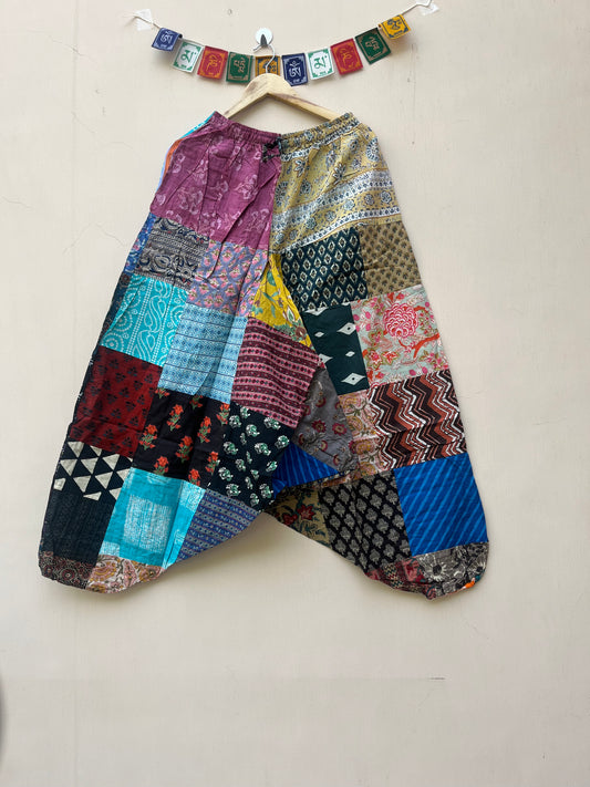 Patchwork Harem Pant