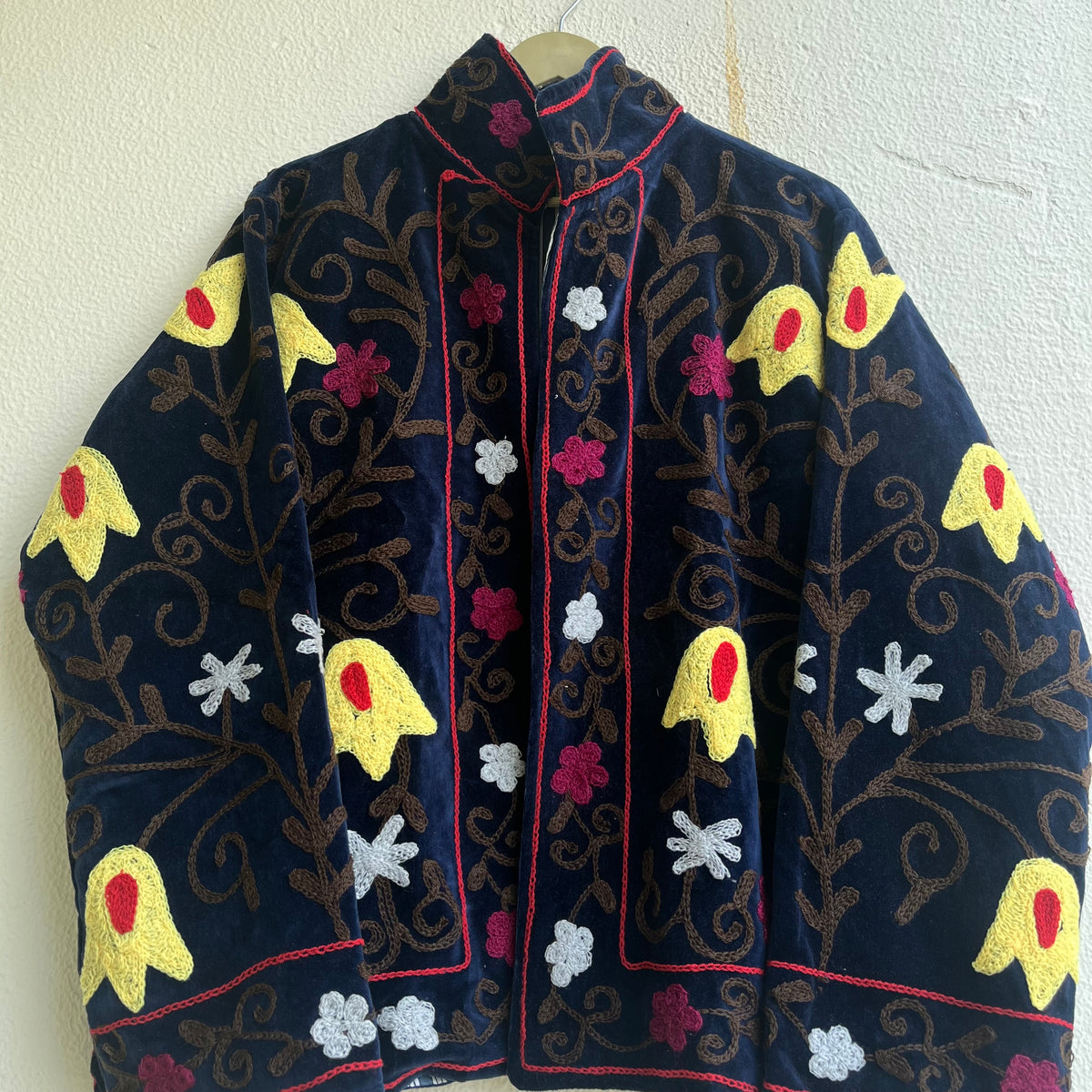 Jaipuri Thread Velvet Jacket