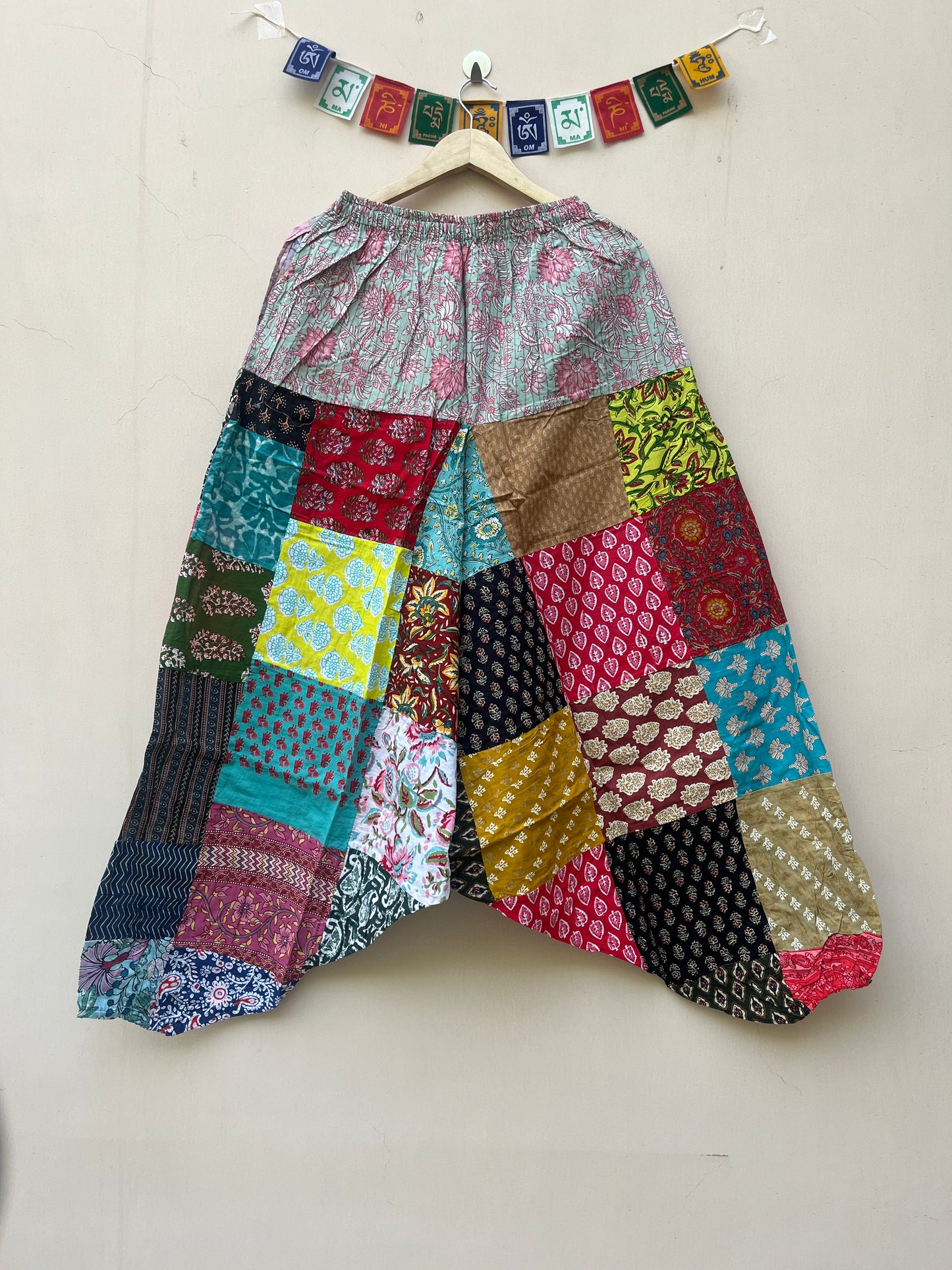 Patchwork Harem Pant