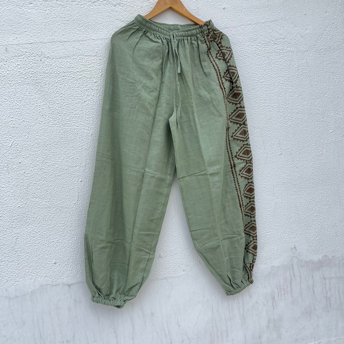 Moksha Cotton Pant- Sage Green