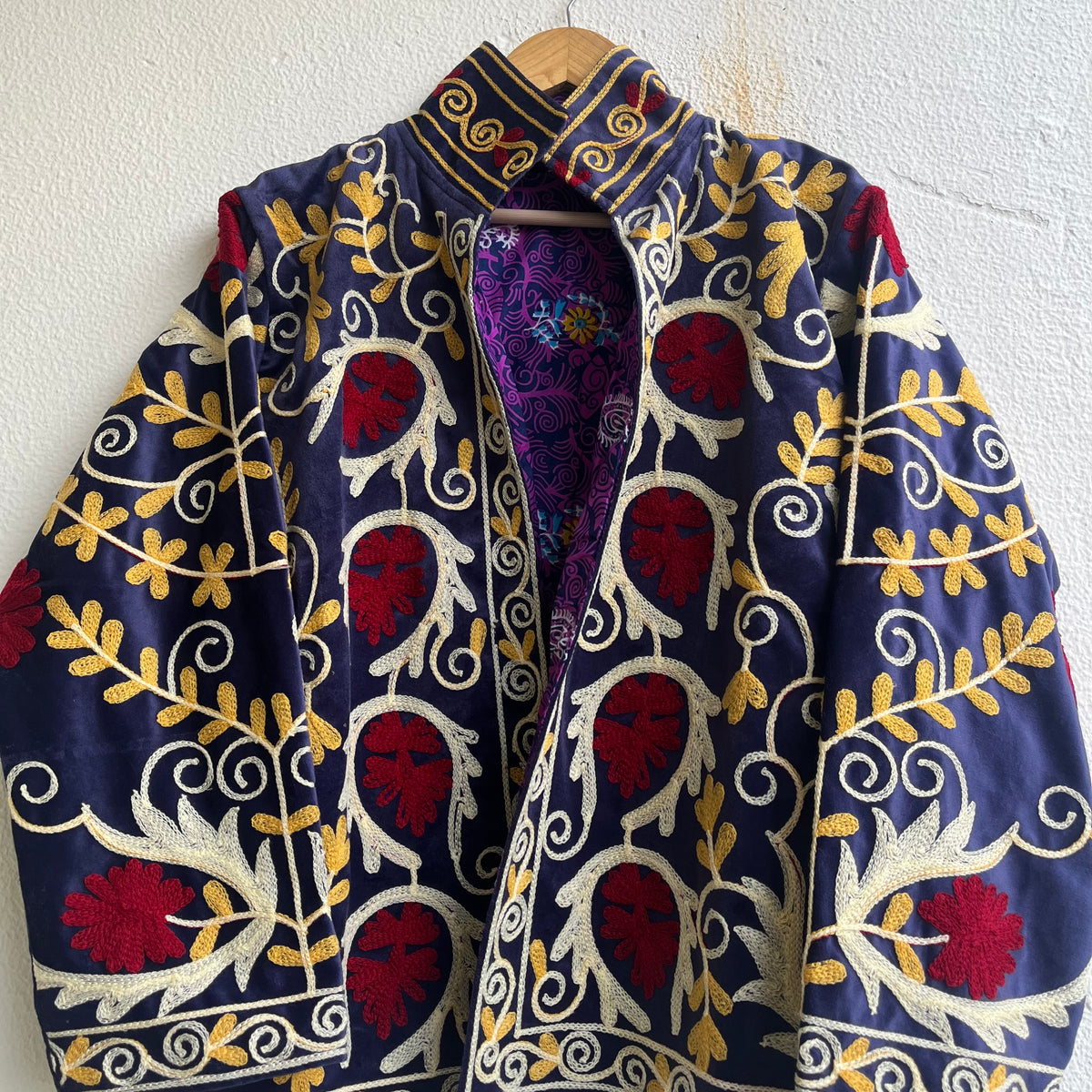 Jaipuri Thread Velvet Jacket
