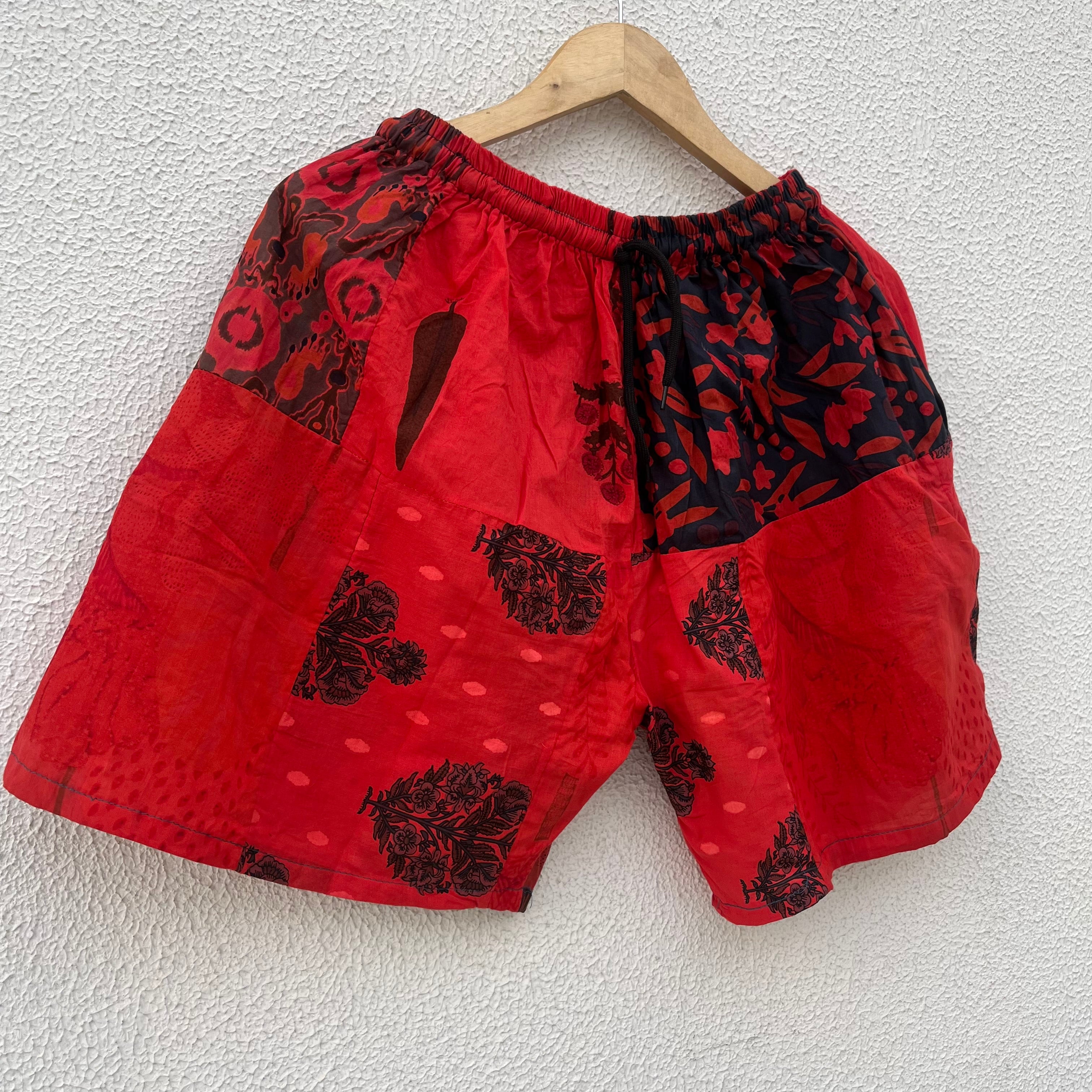 Patchwork Shorts - Rose