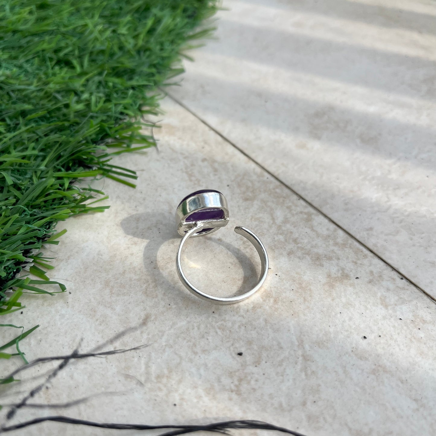 Green Onyx Adjustable Ring