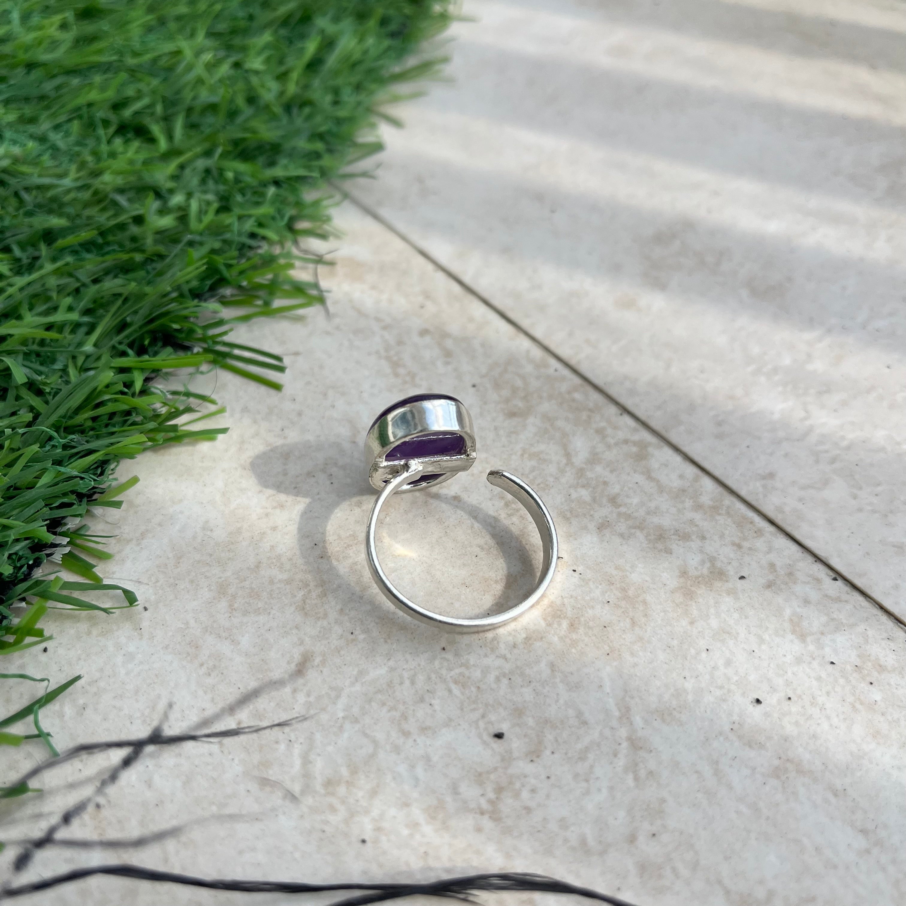 Black Onyx Adjustable Ring
