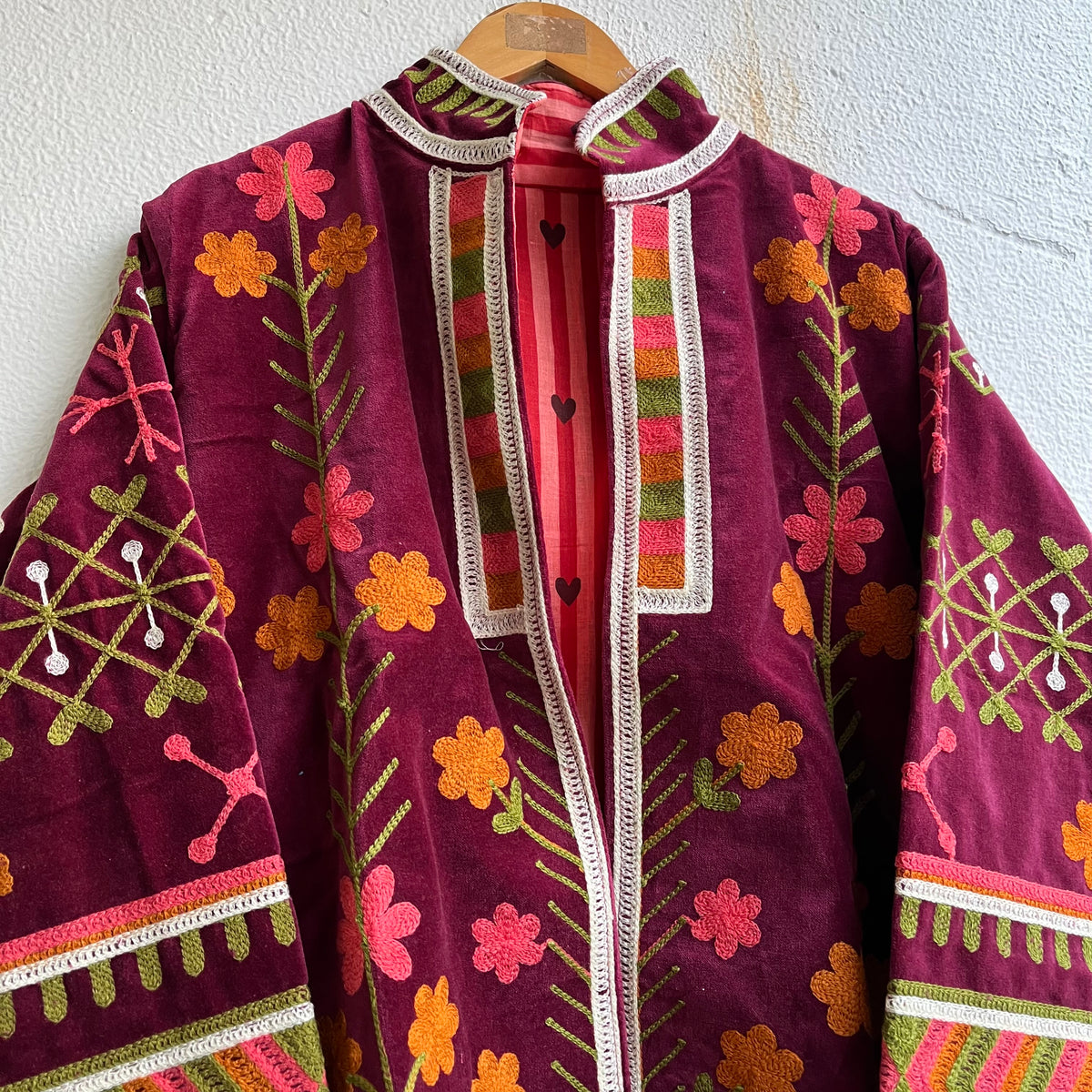 Jaipuri Thread Velvet Jacket