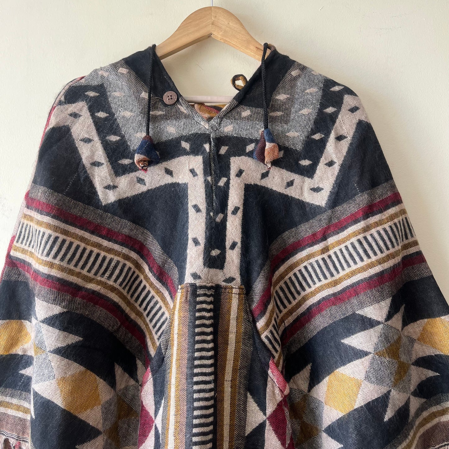 Pahadi Printed Poncho With Hood