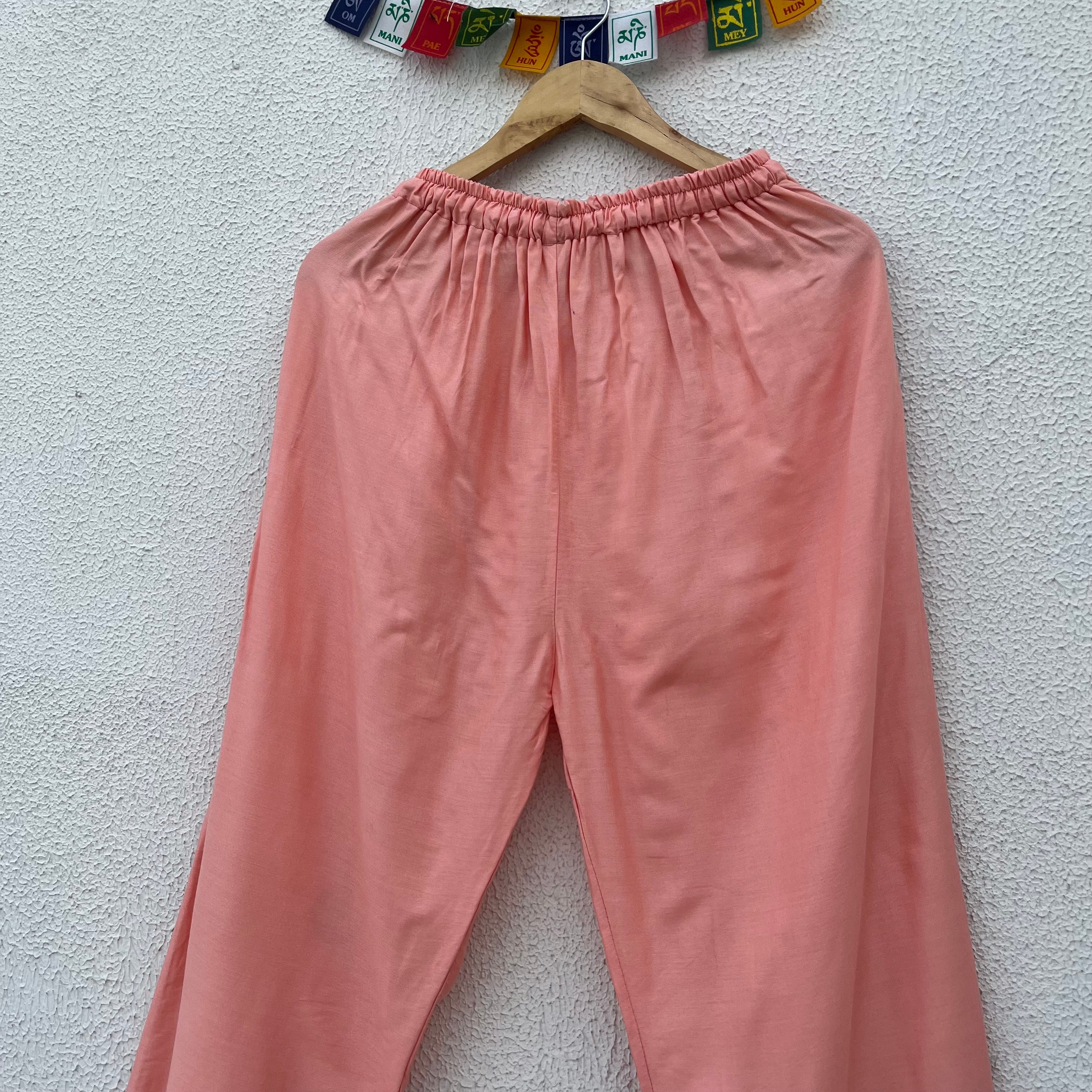 7 Chakra Pants b&w- Peach