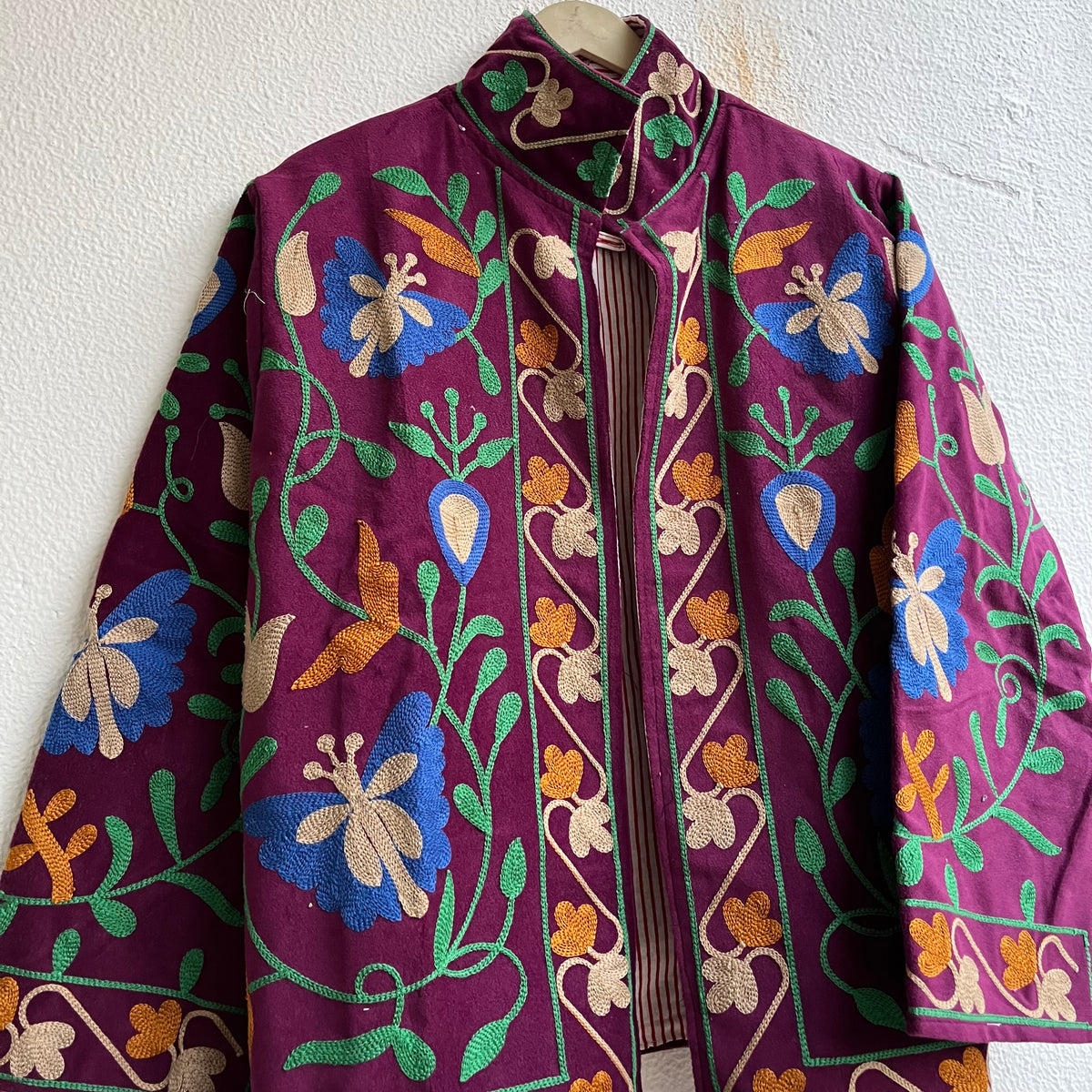 Jaipuri Thread Velvet Jacket
