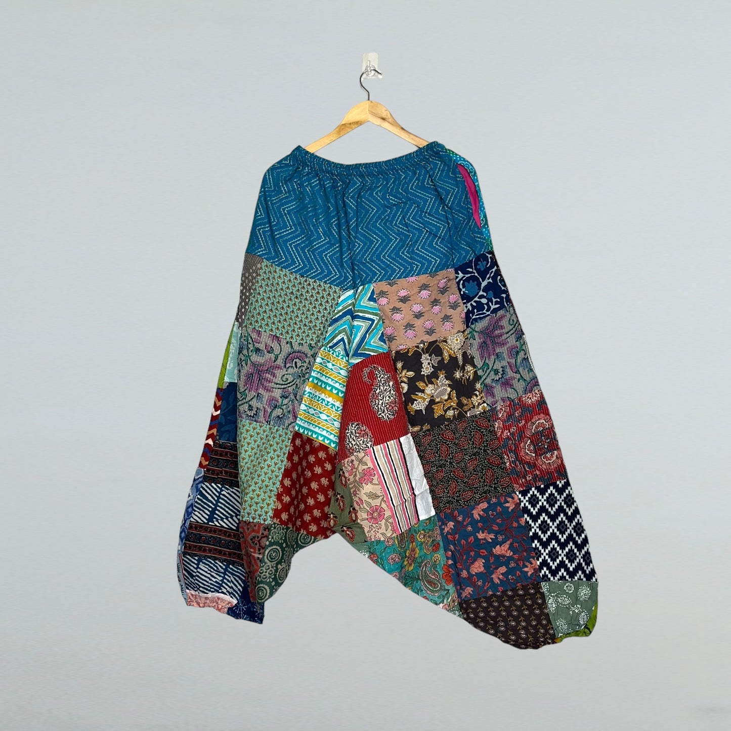 Patchwork Harem Pants