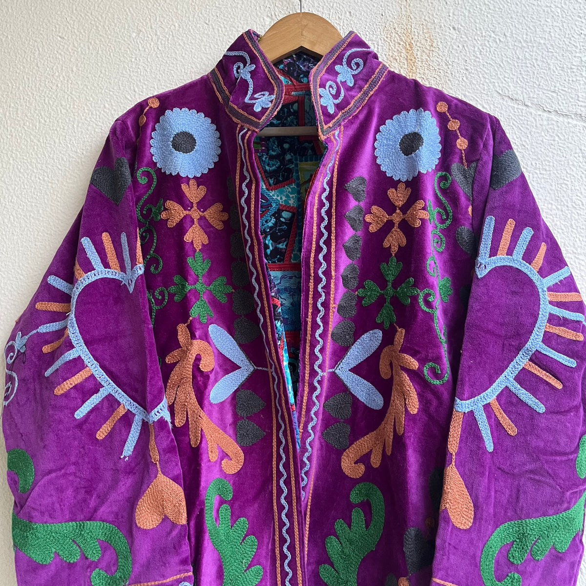 Jaipuri Thread Velvet Jacket