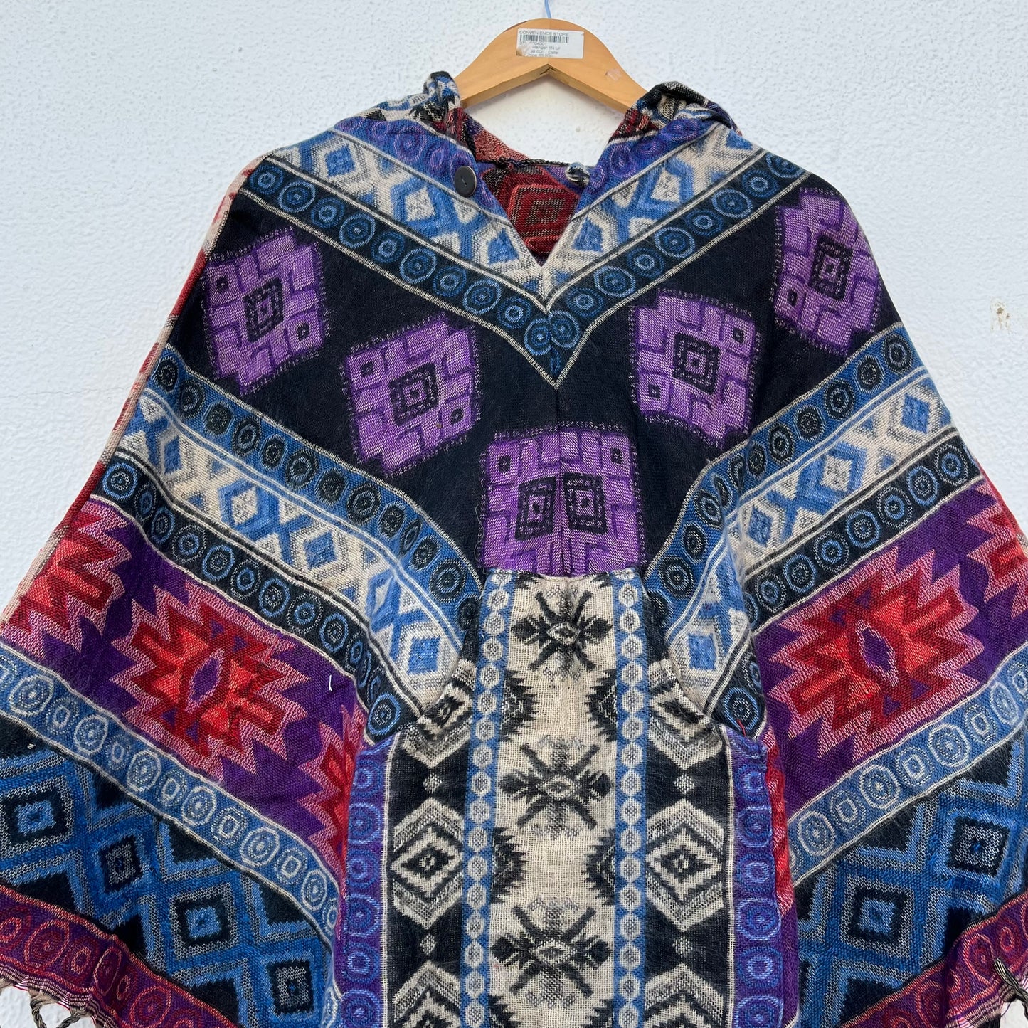 Pahadi Printed Poncho With Hood