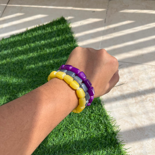 Set of 3 Pastel Acrylic Bracelet