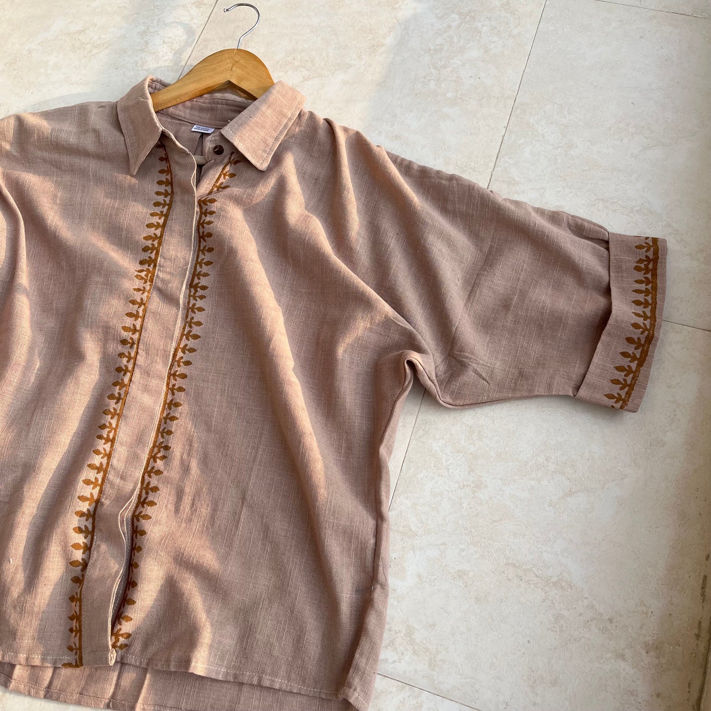 Rahgir Cotton Shirt - Light Sand