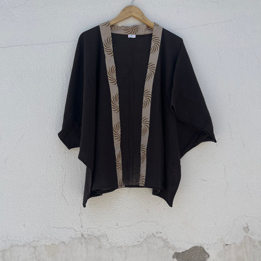 Arika Cotton Shrug- Brown