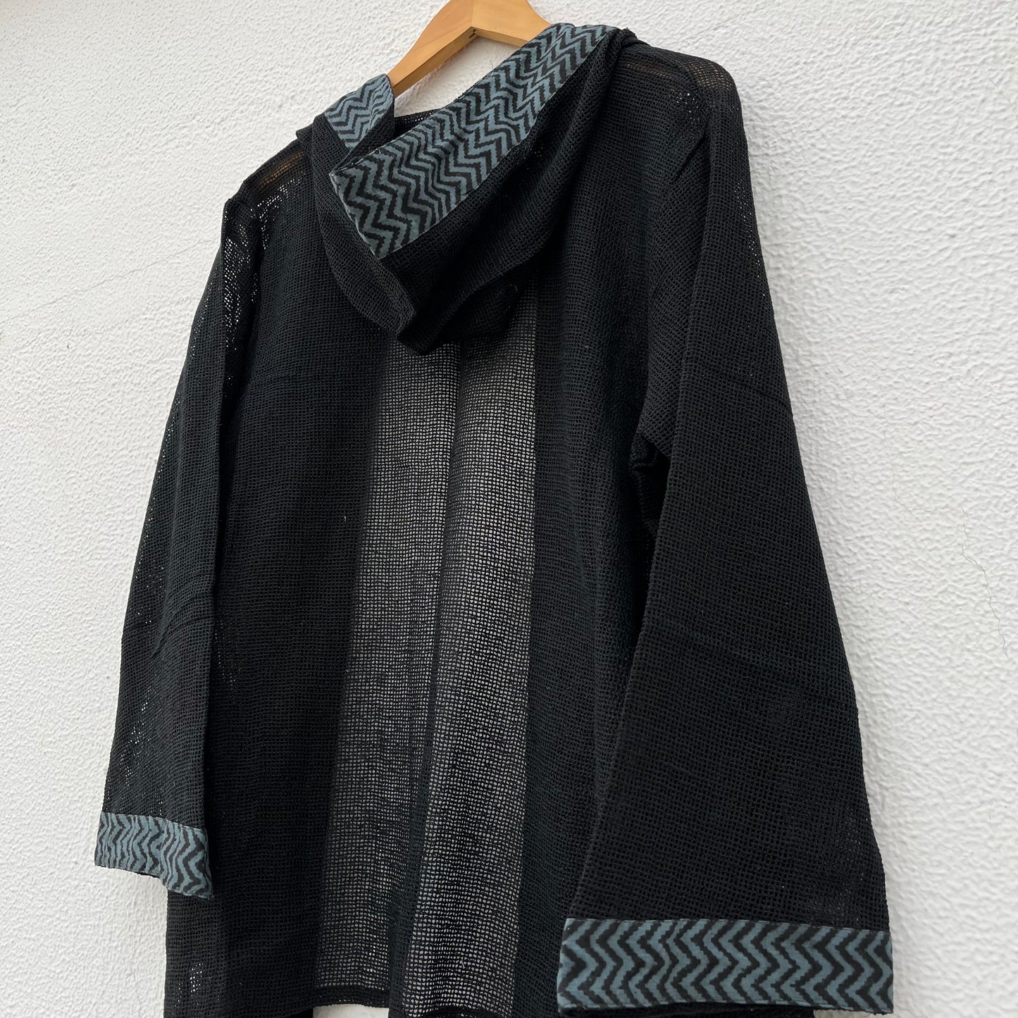 Kabira Cotton Shrug - Midnight Black
