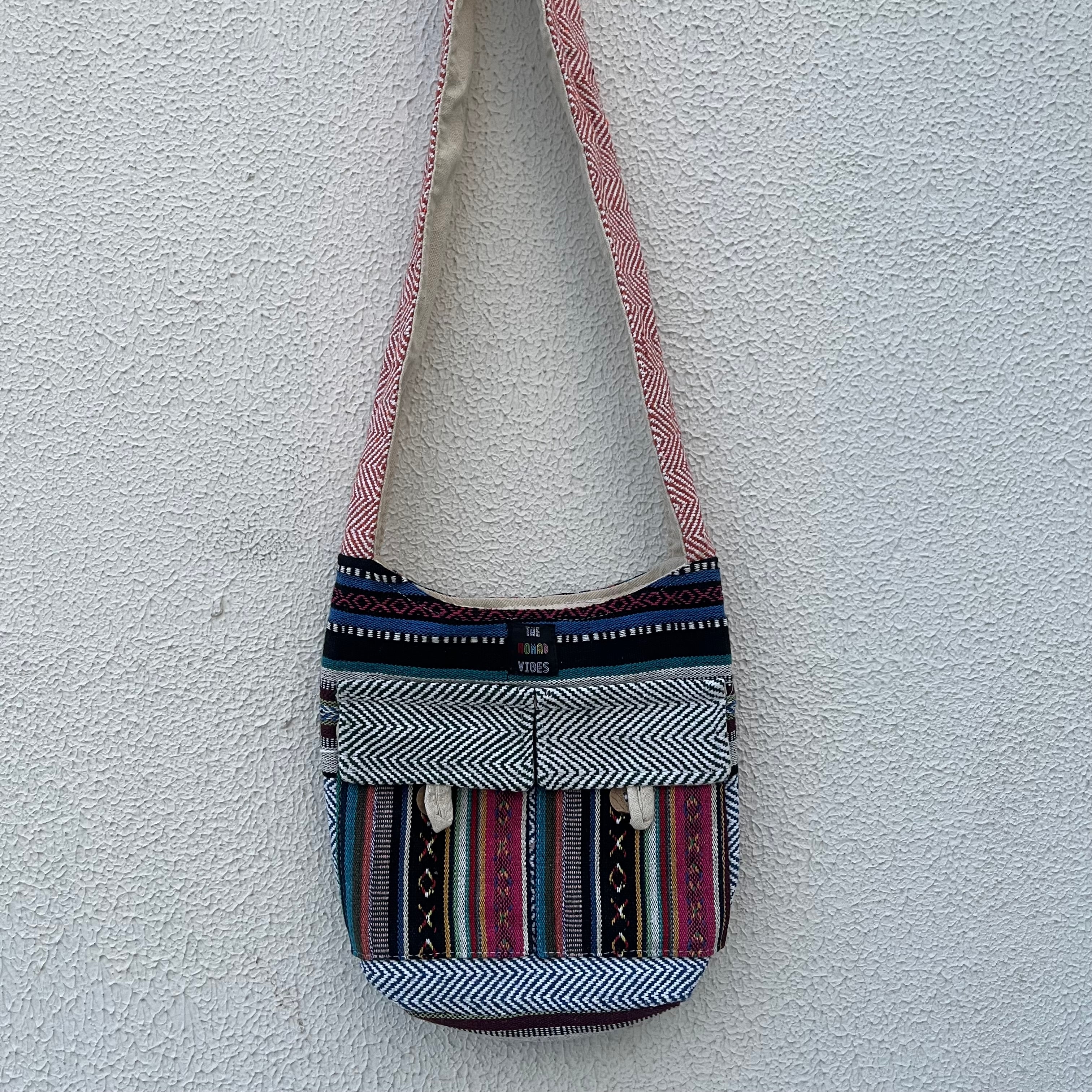 Small Hemp Jhola - Multicolor