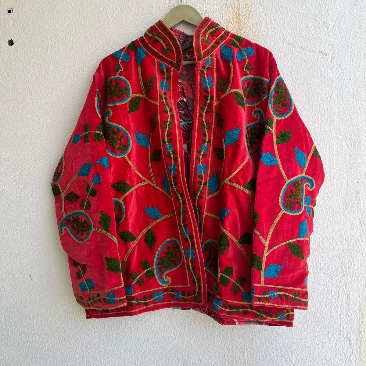 Jaipuri Thread Velvet Jacket