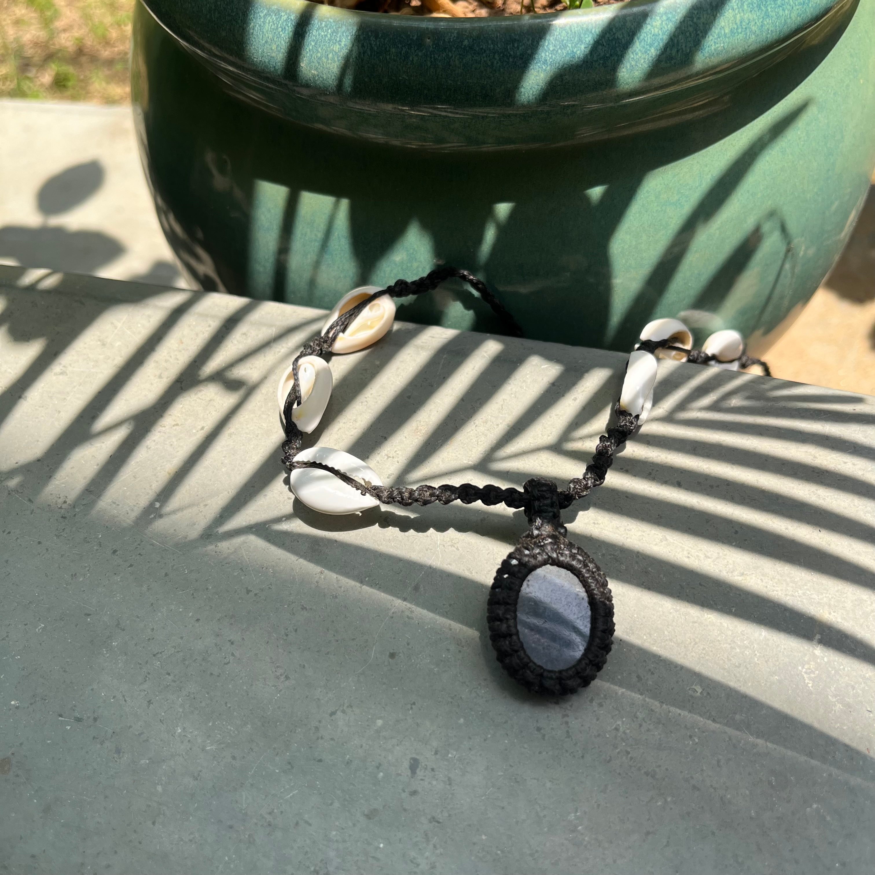 Bohemian Gemstone shell Necklace
