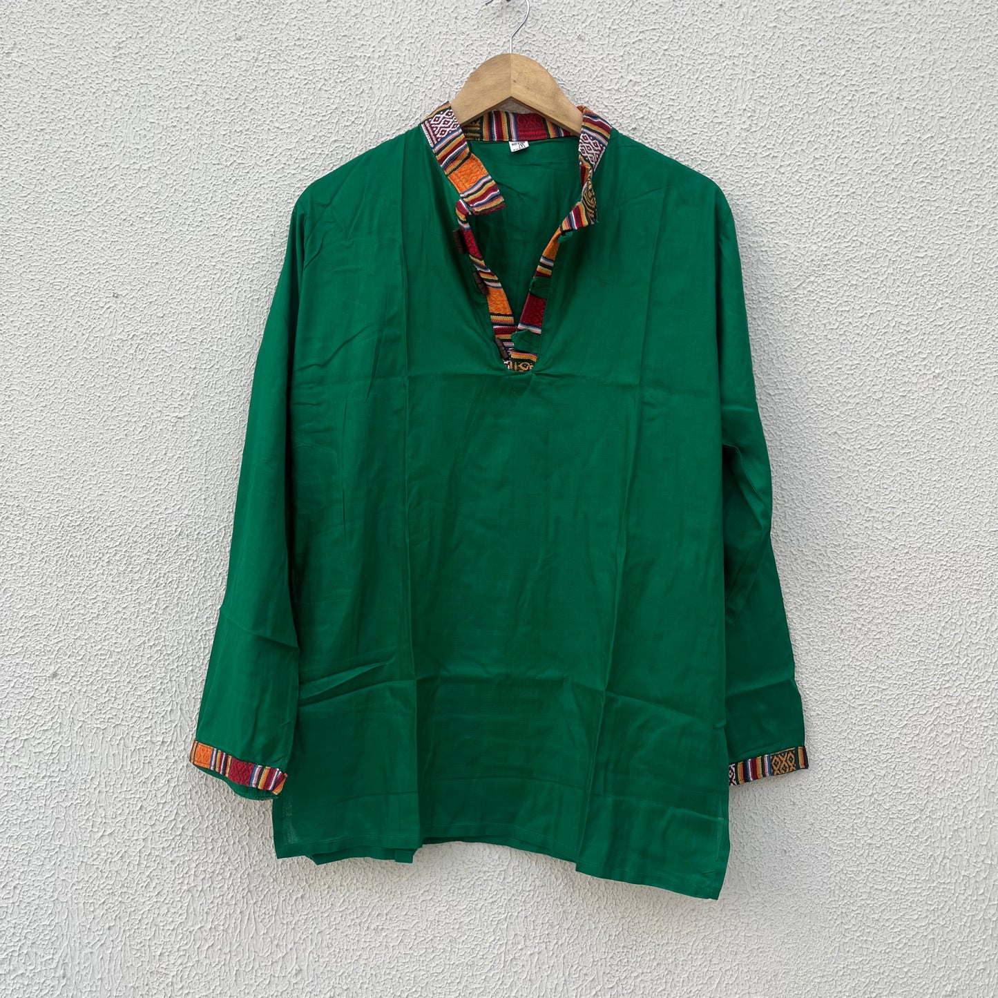 Nepali Kurta - Dark green