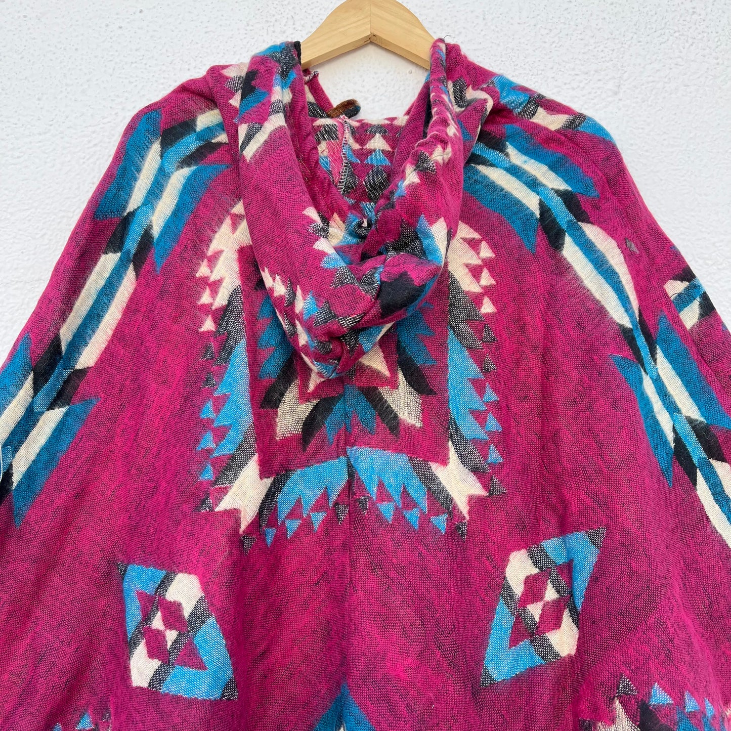 Pahadi Printed Poncho With Hood