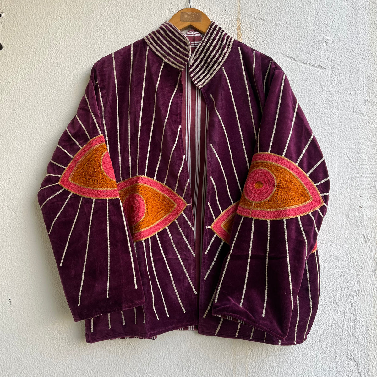 Jaipuri Thread Velvet Jacket