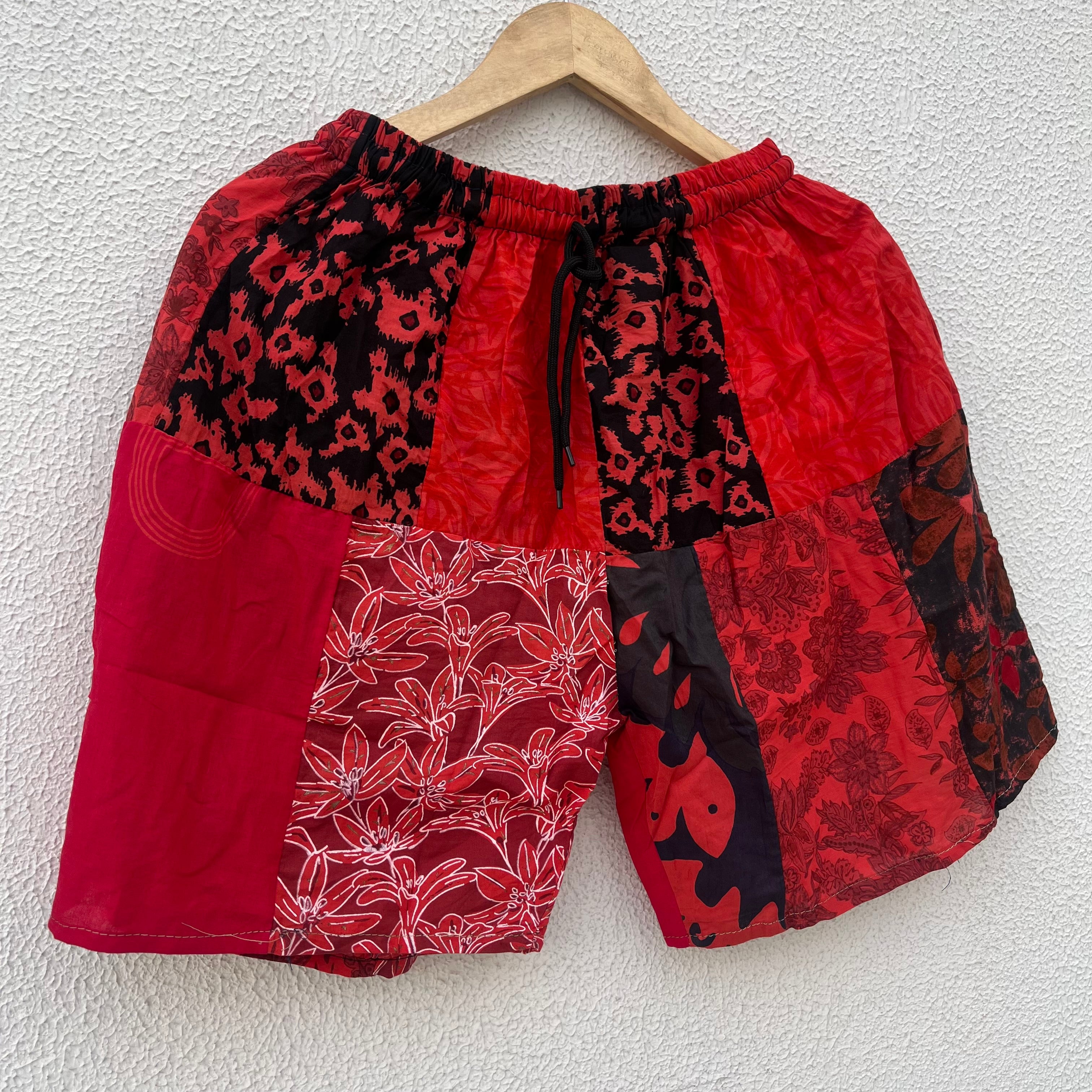 Patchwork Shorts - Rose
