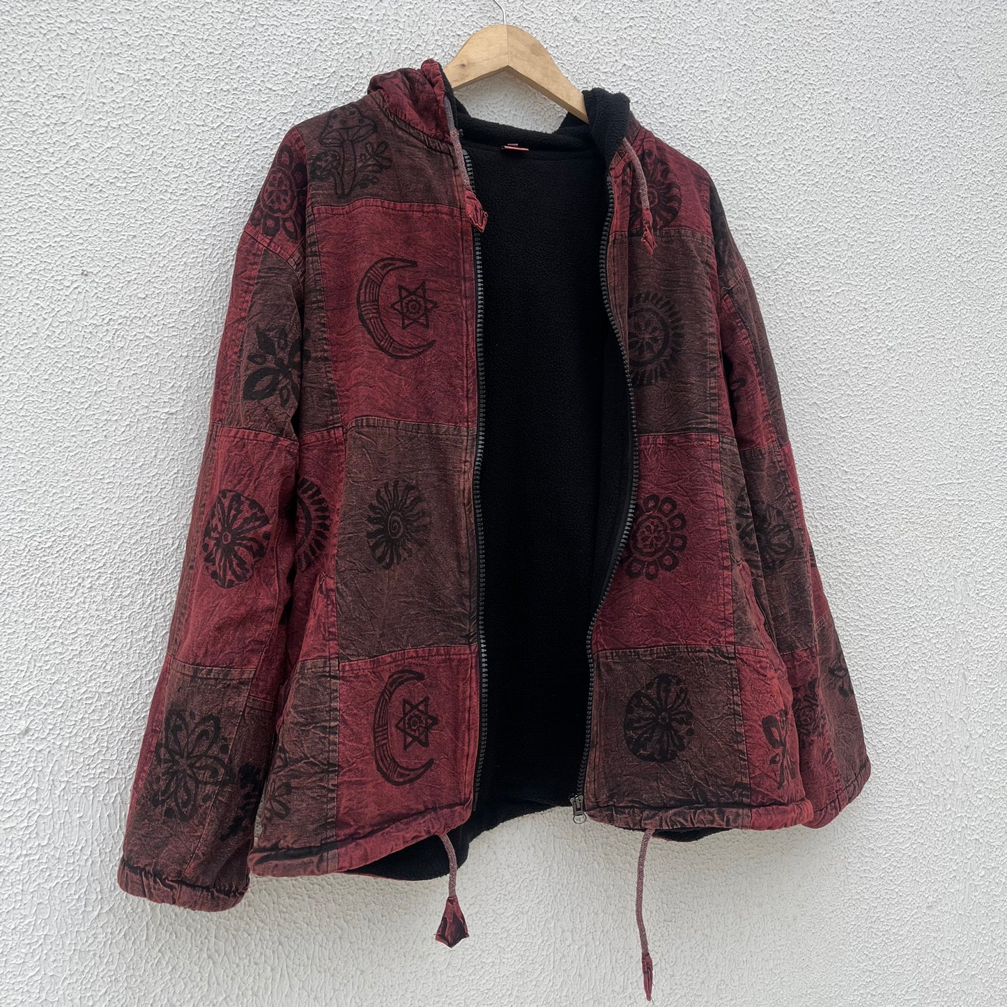 Pahadi Nepali Jacket - Vintage Wine