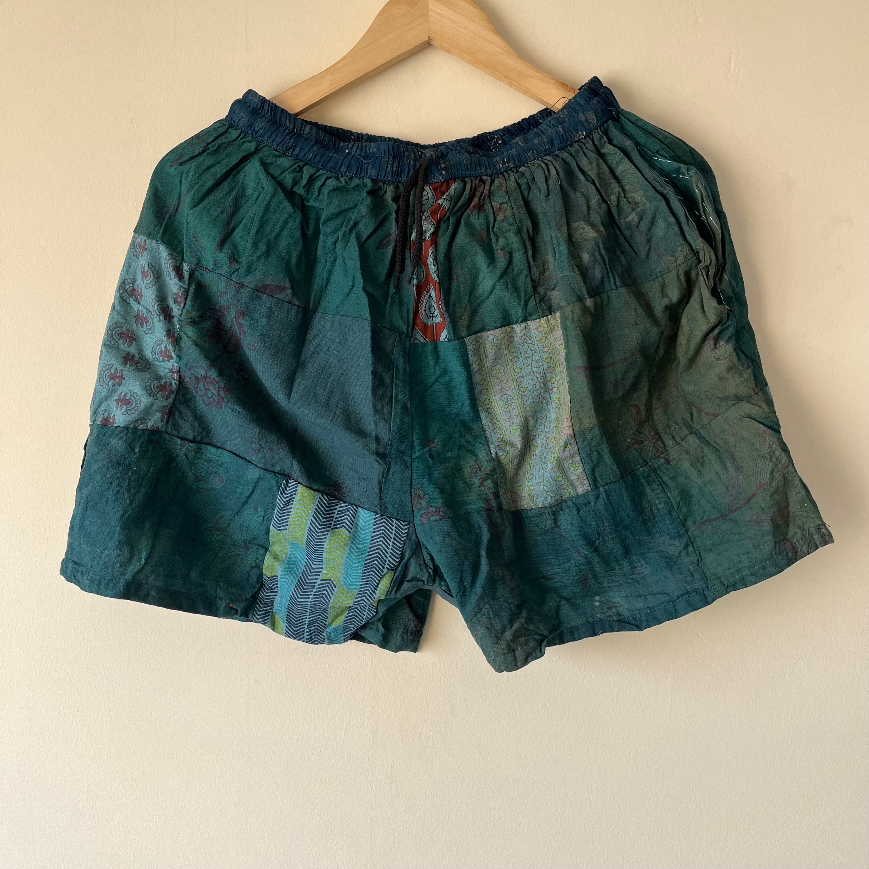 Patchwork Shorts - Forest