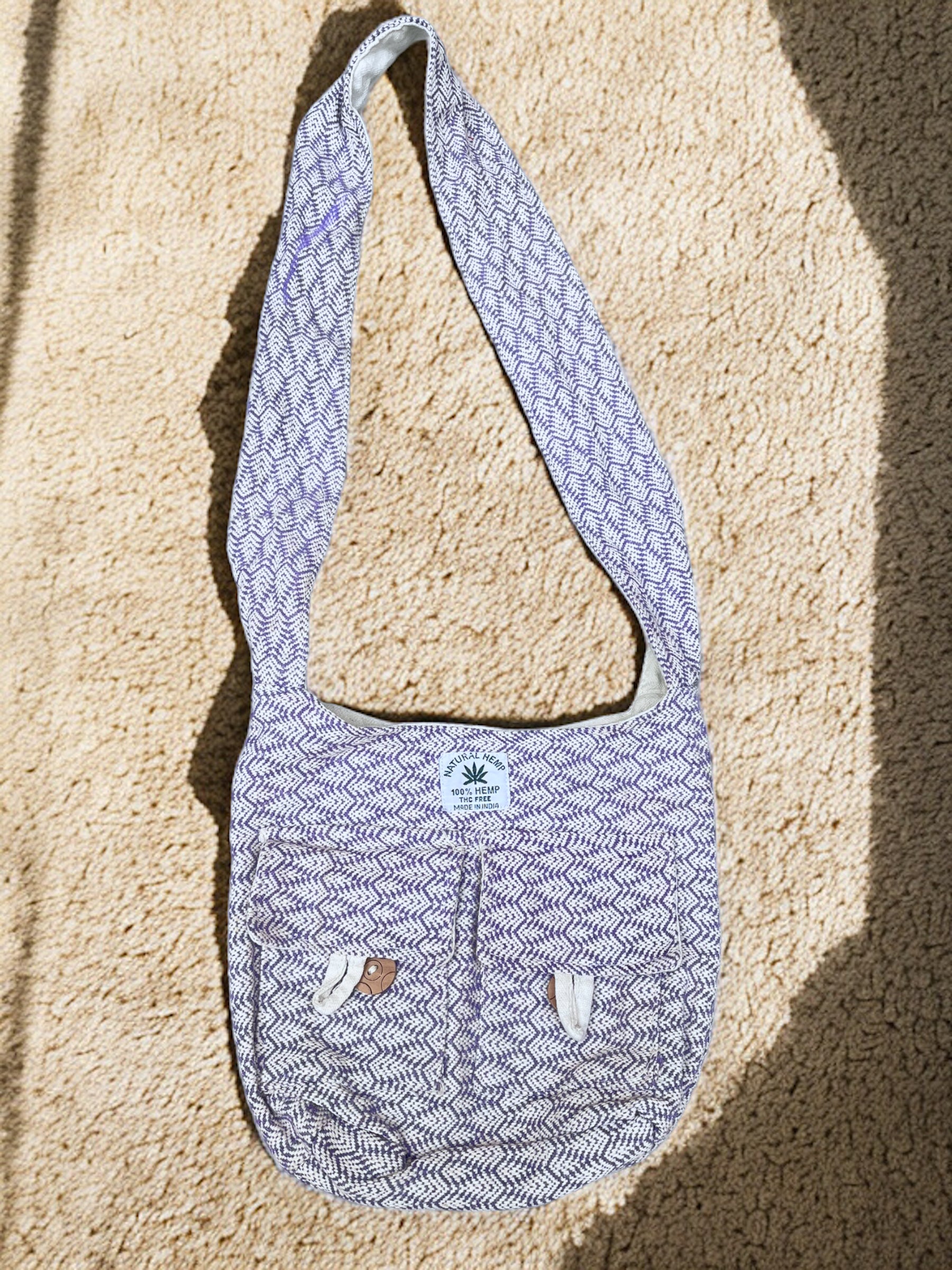 Small Hemp Jhola - Lavender