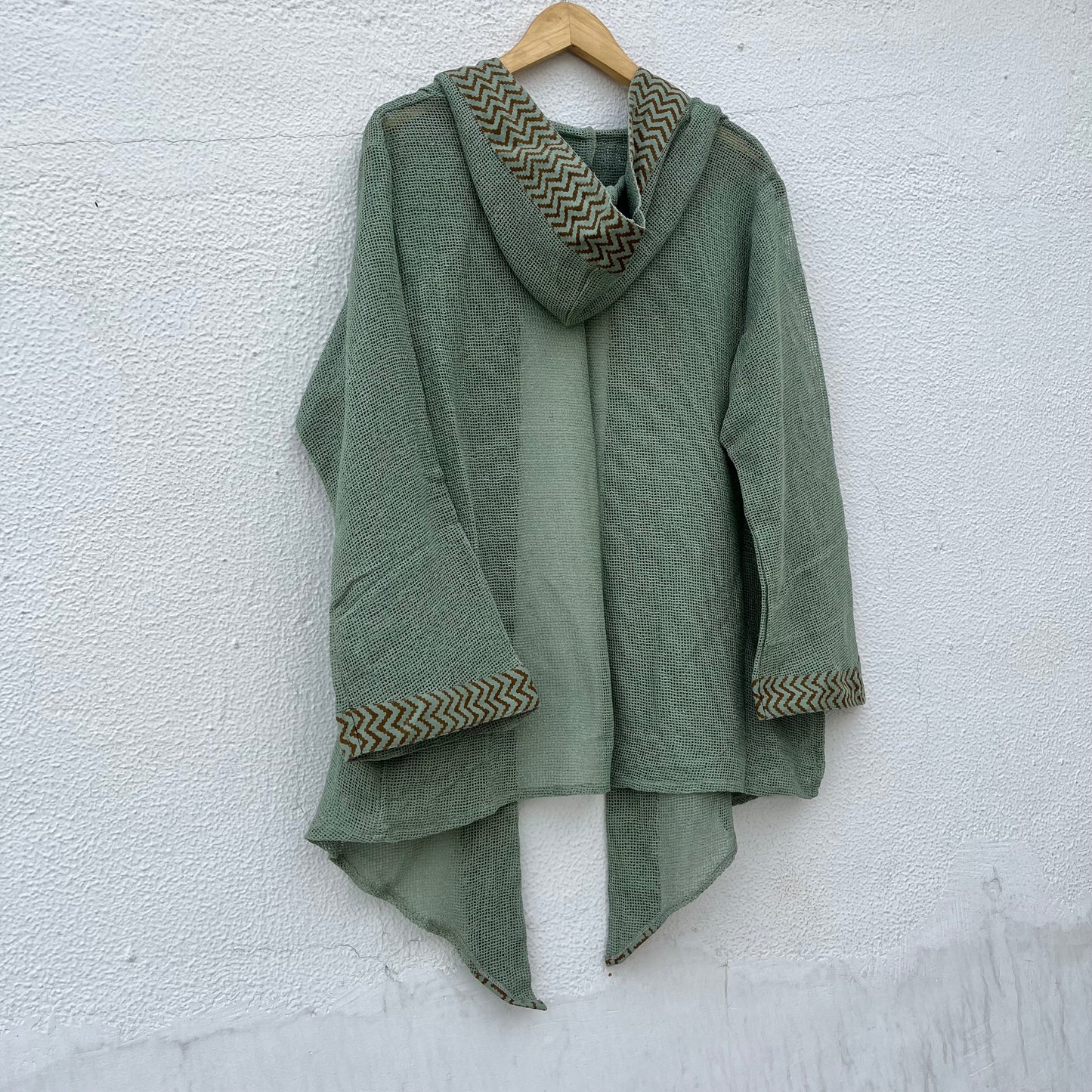 Kabira Cotton Shrug - Sage Green